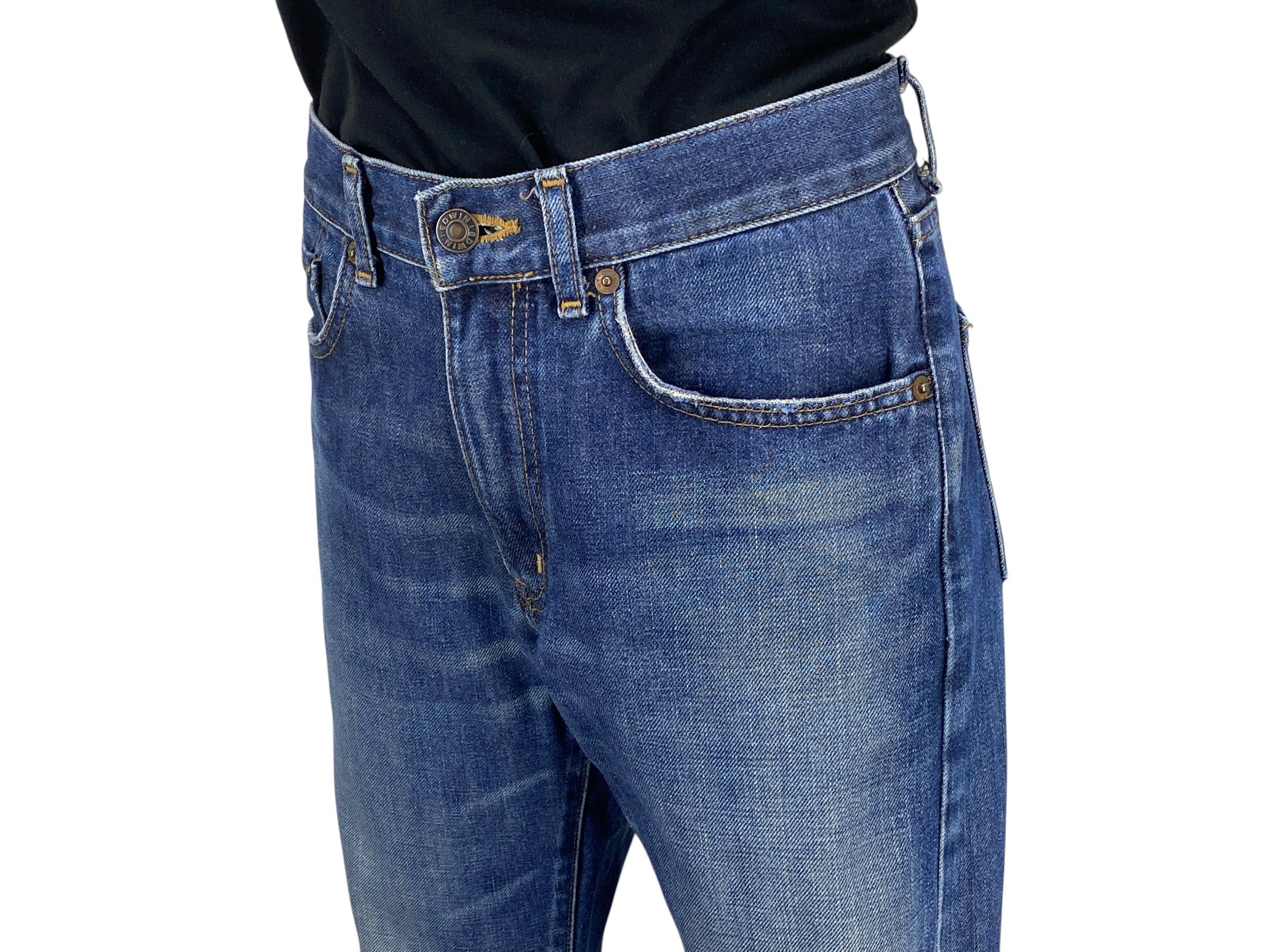 Edwin Edwin 503Z Denim Jeans Distressed Size US 27 - 5 Thumbnail