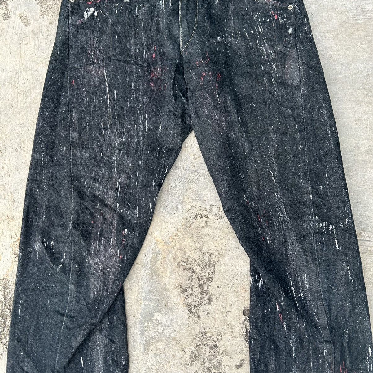Levi's Vintage 90s LEVI'S ENGINEERED Paint Stain Motif Size US 33 - 14 Thumbnail