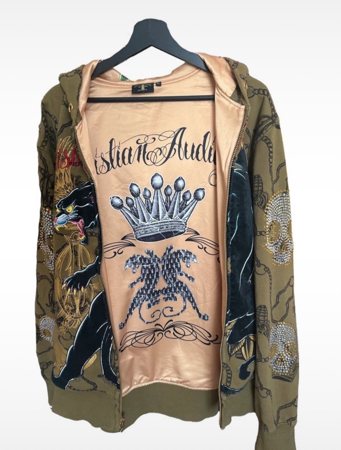Christian Audigier × Ed Hardy Christian Audigier x Ed Hardy Zip Up Hoodie Size US L / EU 52-54 / 3 - 3 Thumbnail