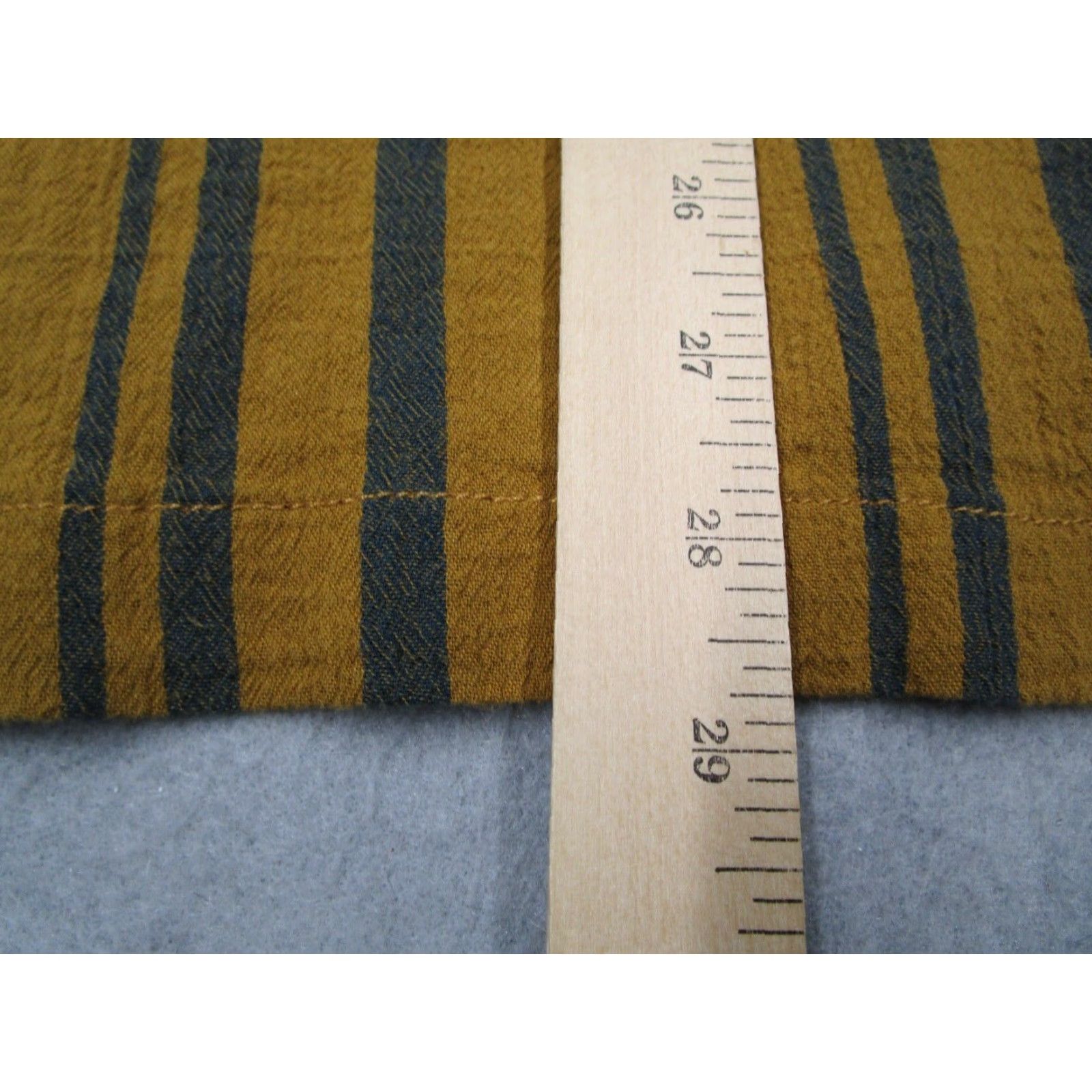 Urban Outfitters Urban Outfitters Shirt Mens Medium Brown Short Sleeve Button Up Collar Striped Cotton Size US M / EU 48-50 / 2 - 7 Thumbnail
