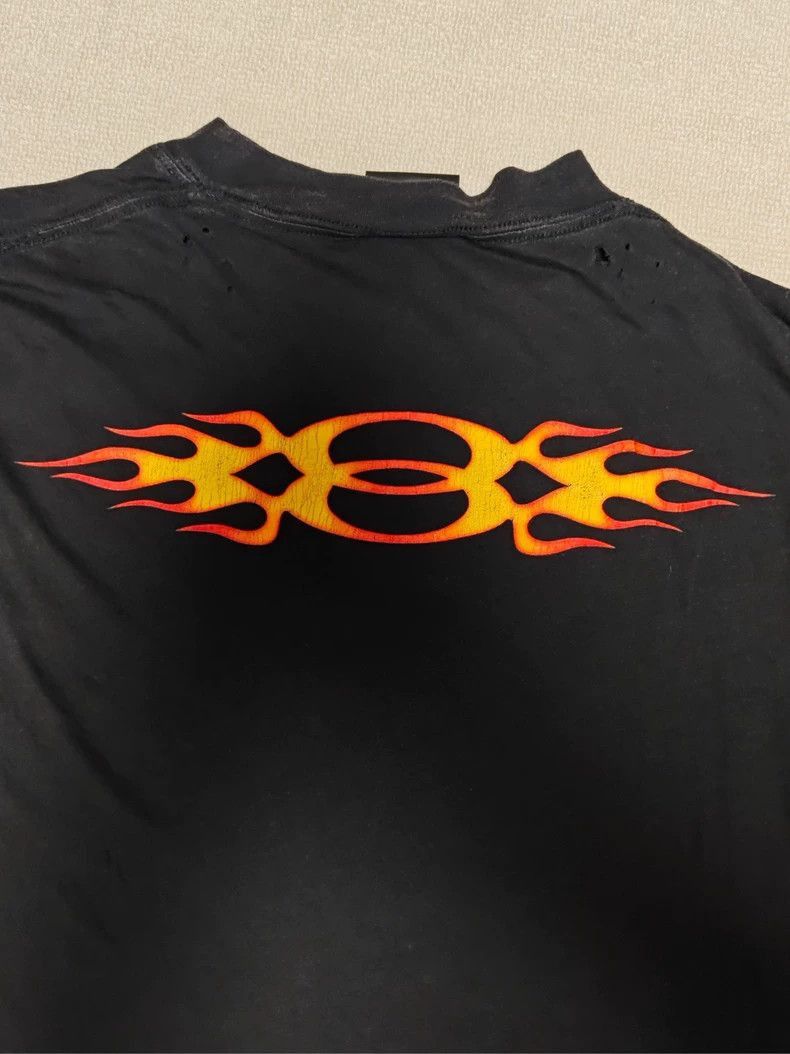 Balenciaga Balenciaga Balenciaga Long Sleeve Fire Graphic T-Shirt-250 Size US M / EU 48-50 / 2 - 4 Thumbnail