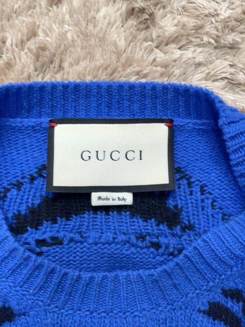 Gucci Gucci Round-neck stitched tiger head pattern long-sleeved s Size US L / EU 52-54 / 3 - 5 Thumbnail