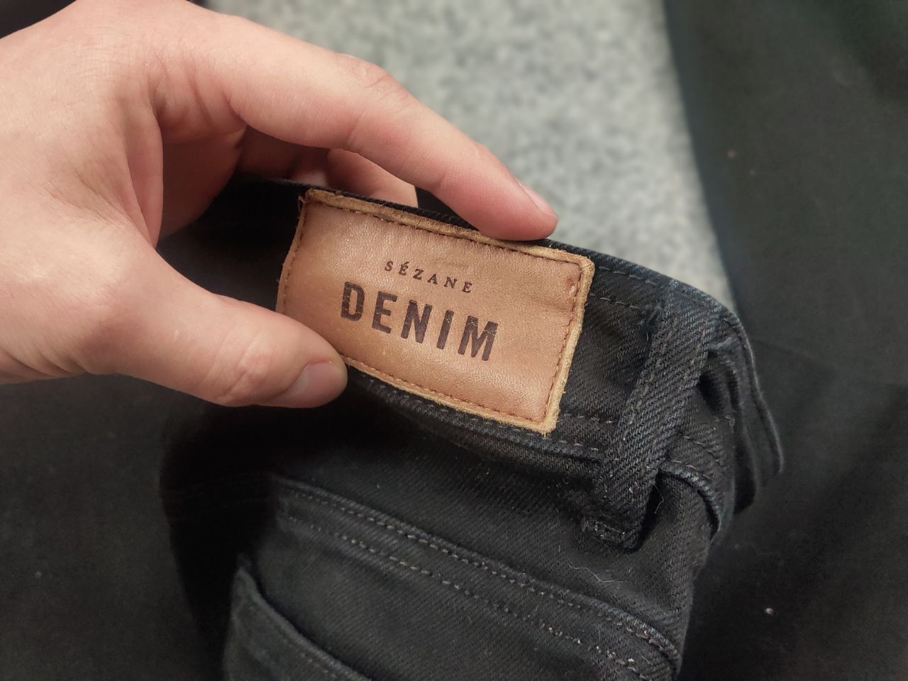 Sezane Sezane denim Le crop Black Wide Leg Minimalist Design Jeans Size 26" / US 2 / IT 38 - 14 Thumbnail
