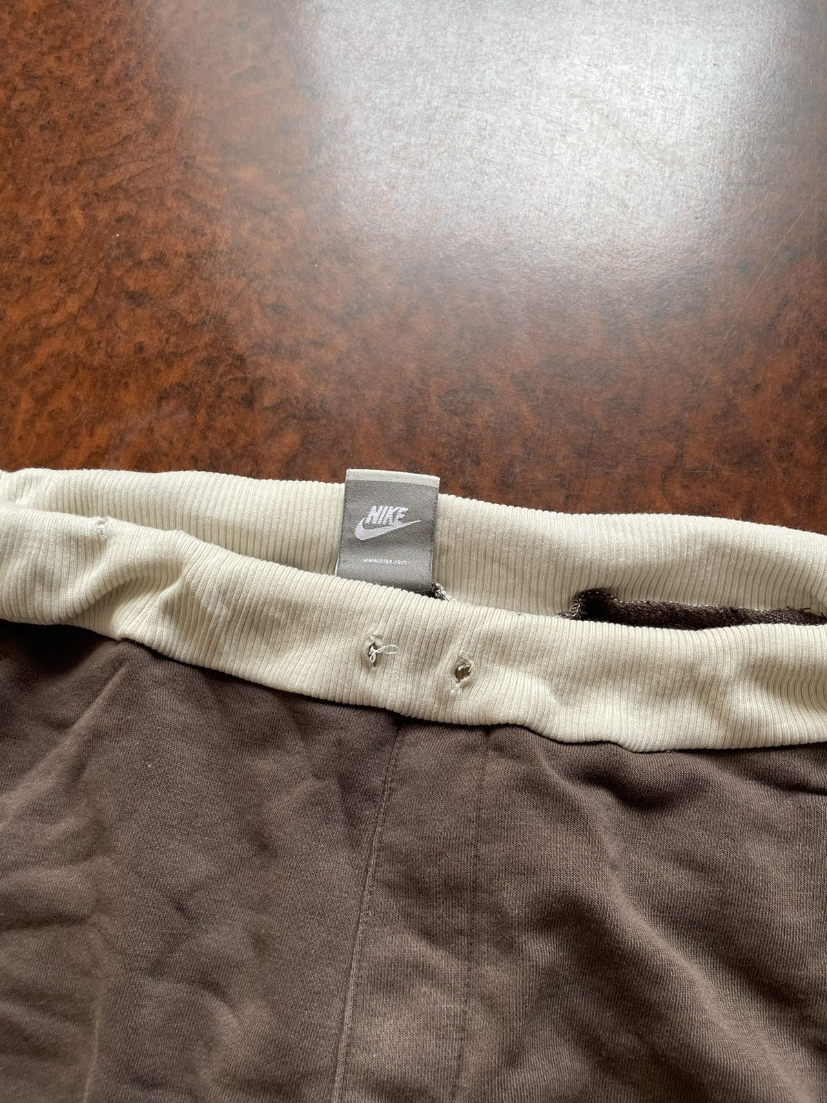 Nike × Vintage Brown nike pants trousers joggers baggy swoosh tn acg shox Size US 33 - 6 Thumbnail