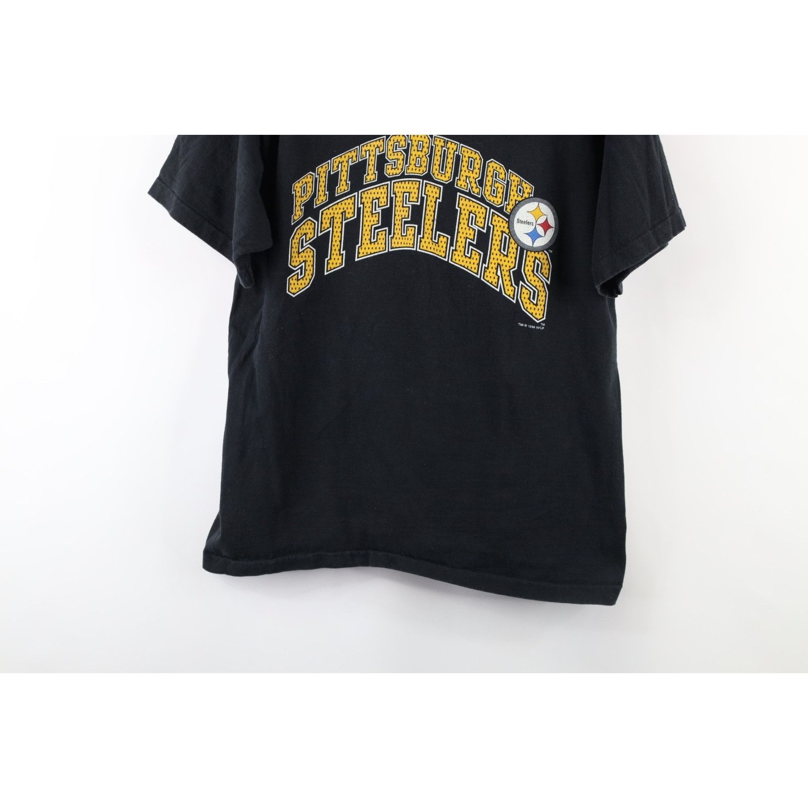 Vintage Vintage 90s Faded Pittsburgh Steelers Football T-Shirt Size US L / EU 52-54 / 3 - 3 Thumbnail