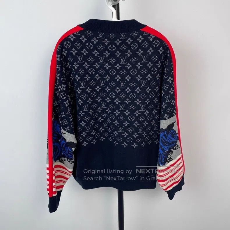 Louis Vuitton Louis Vuitton Dark blue with red and white stripes and ful Size US L / EU 52-54 / 3 - 2 Thumbnail