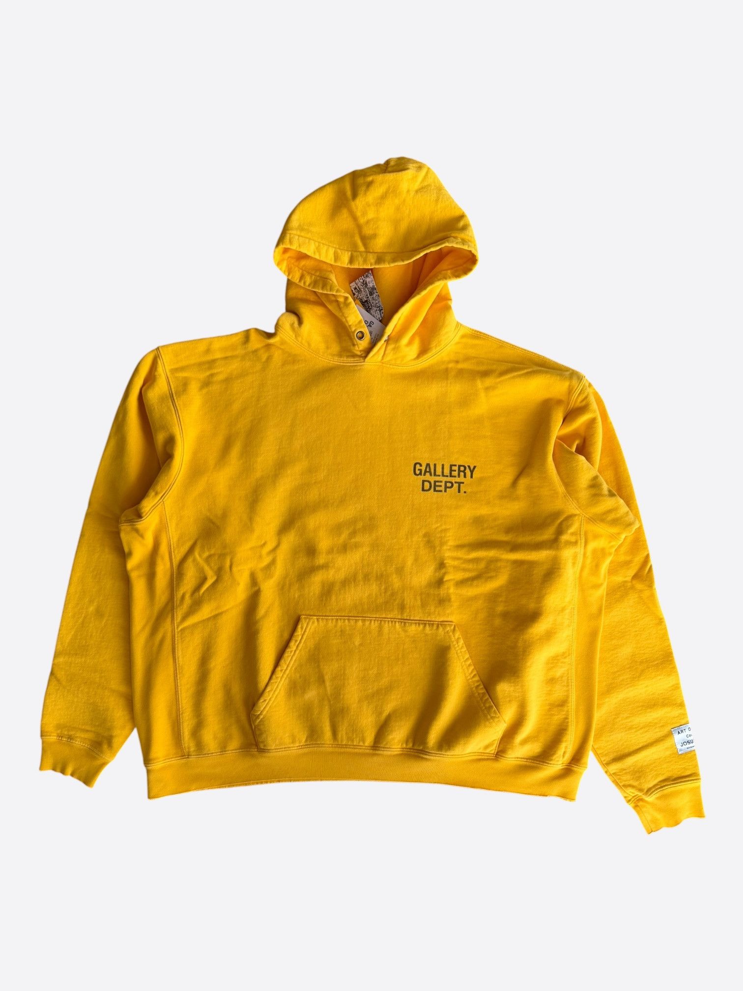 Gallery Dept. Gallery Dept Yellow & Black Logo Hoodie Size US XL / EU 56 / 4 - 1 Thumbnail