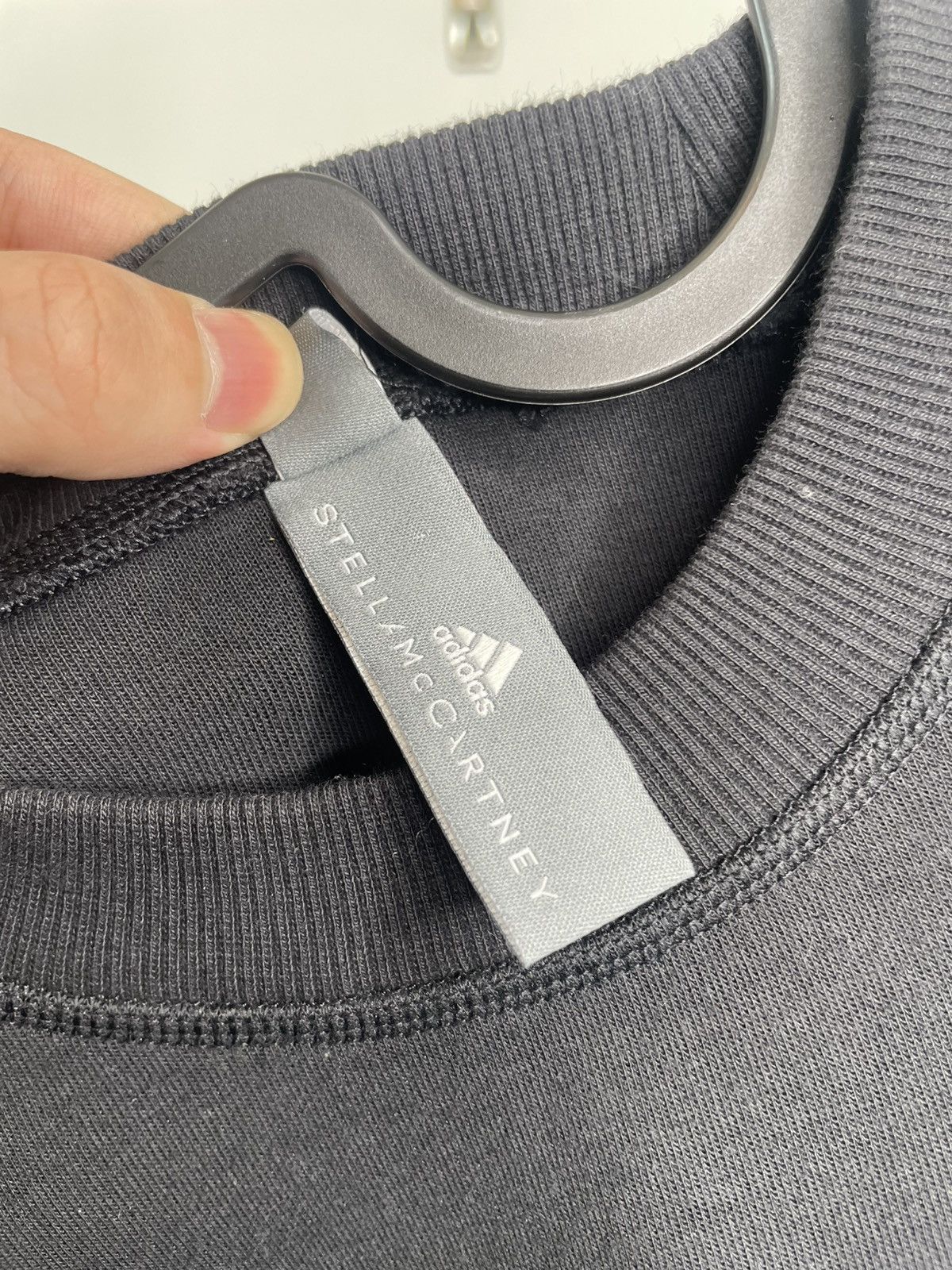 Adidas × Stella McCartney Adidas by Stella McCartney Sweatshirt Oversized Black Small Size S / US 4 / IT 40 - 6 Thumbnail