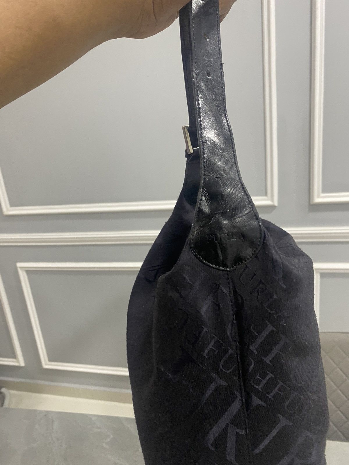 Furla FURLA BLACK MONOGRAM SHOULDER BAG Size ONE SIZE - 13 Thumbnail