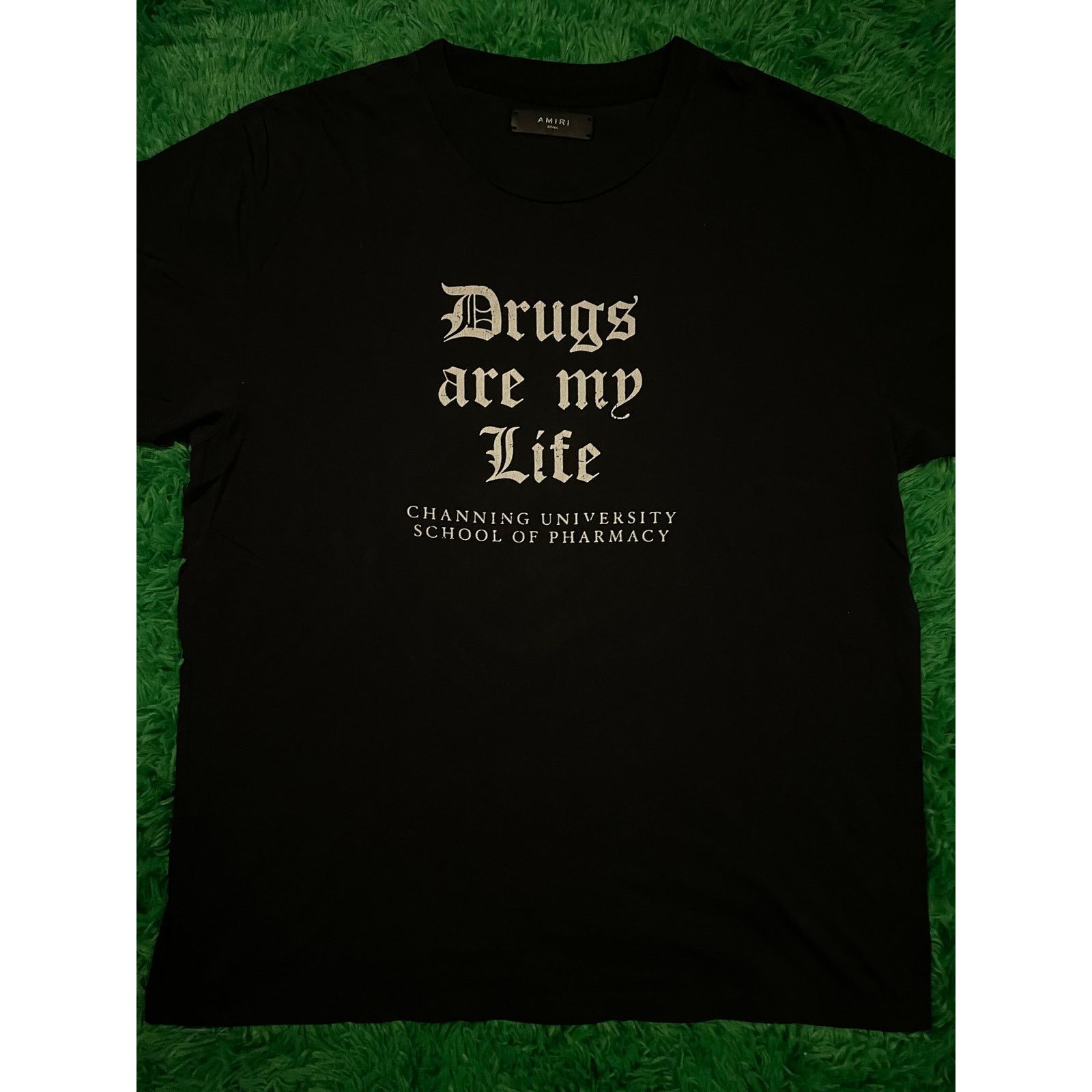 Amiri Drugs Tee Black Small Used