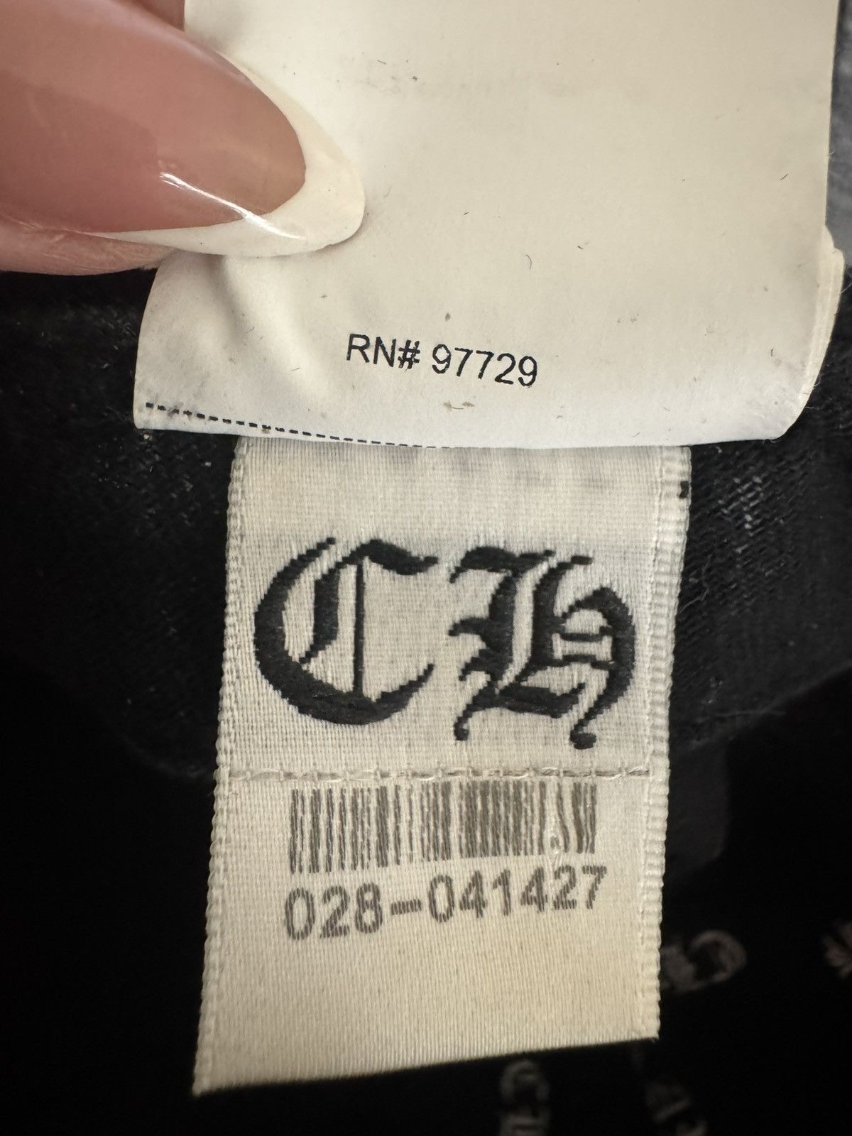 Chrome Hearts Chrome Hearts RS3 Baseball Hat –Black with Dagger Embroidery Size ONE SIZE - 10 Thumbnail