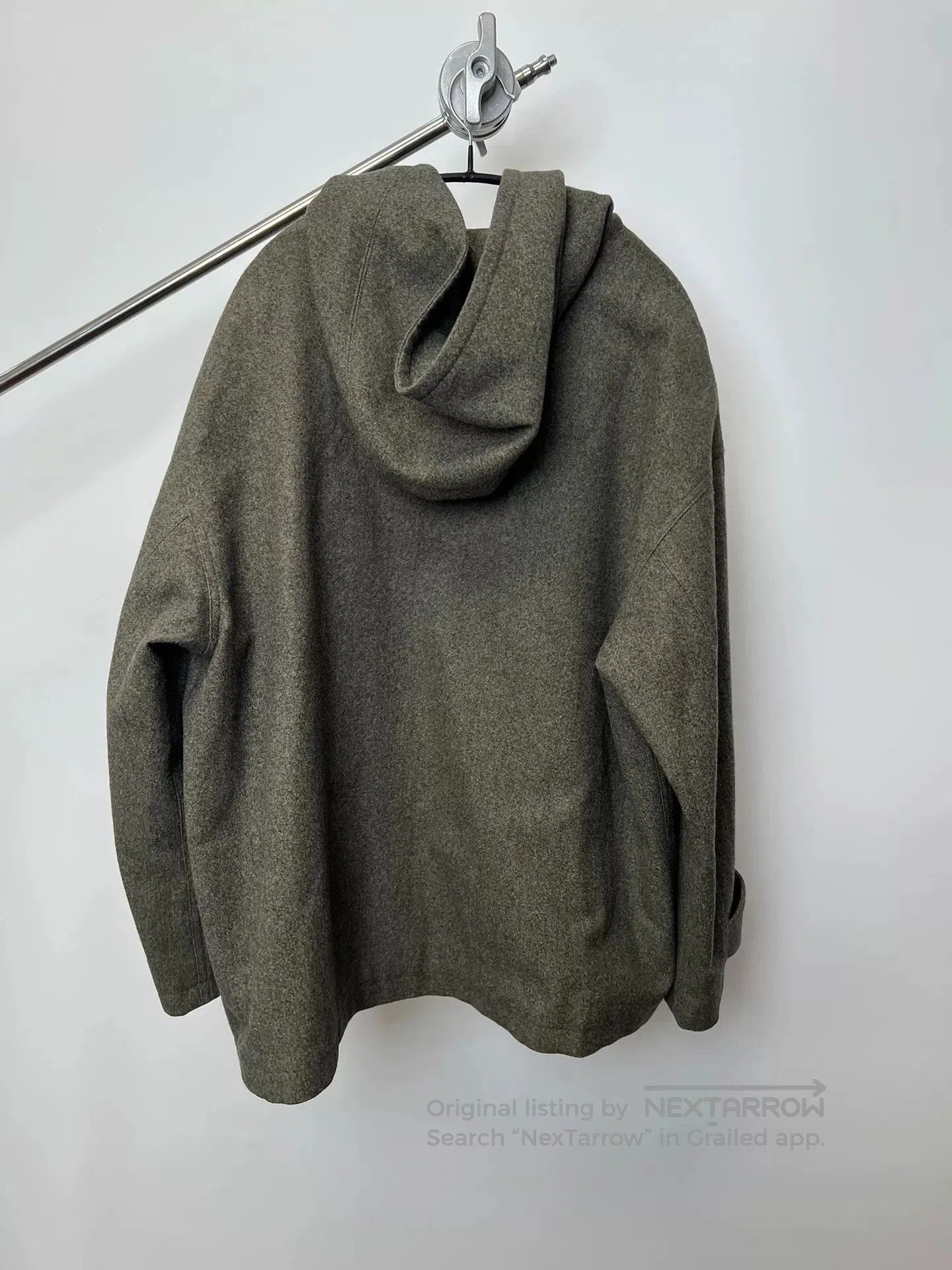 Yohji Yamamoto Stylish Wool Hooded Jacket by Yohji Yamamoto. Size US M / EU 48-50 / 2 - 8 Thumbnail