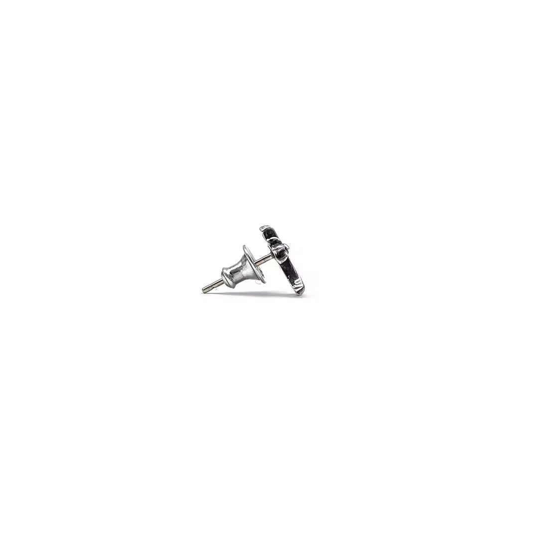 Chrome Hearts Chrome Hearts Silver Cross Earring Stud Size ONE SIZE - 4 Thumbnail