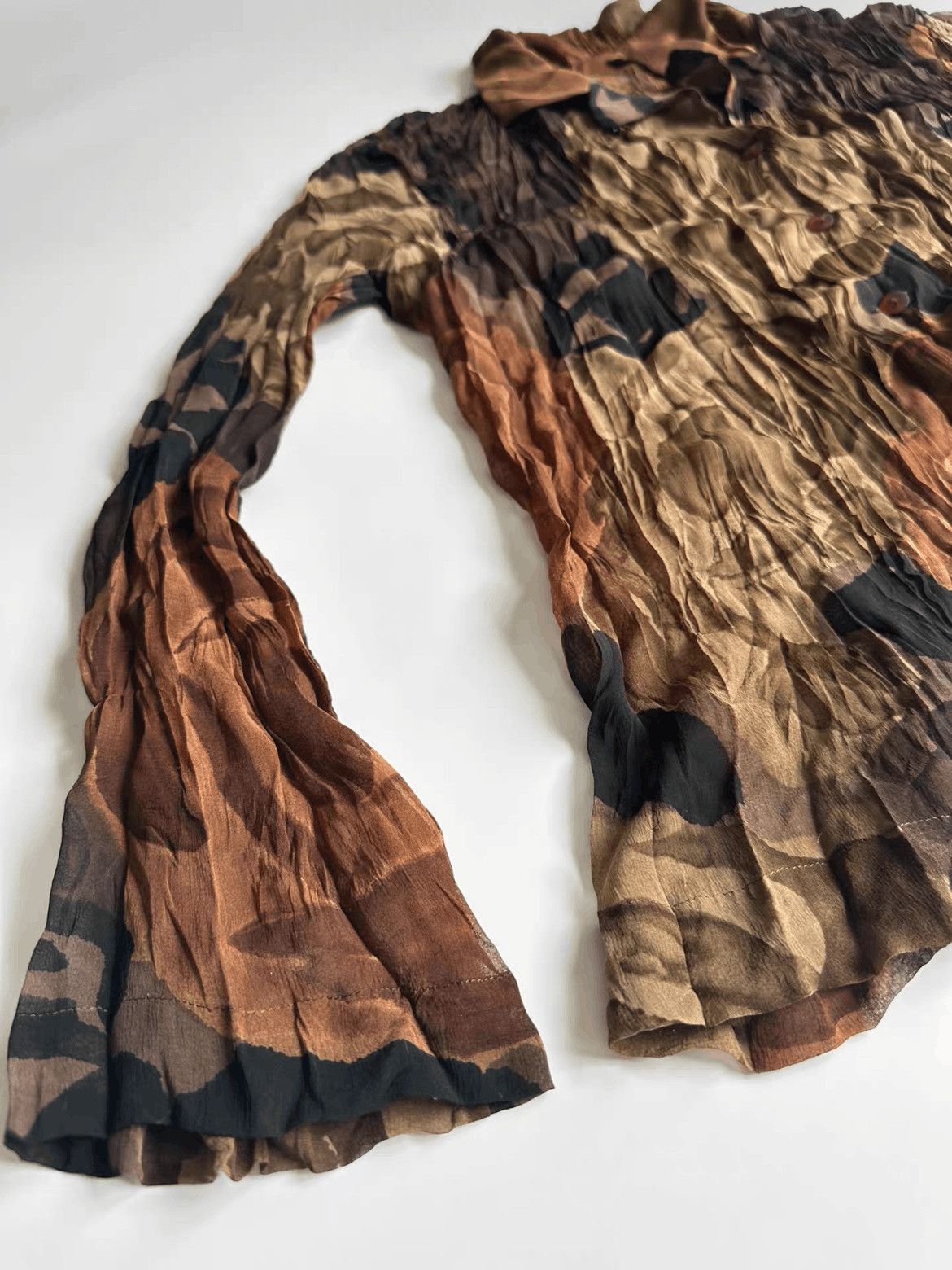 Issey Miyake Vintage Issey Miyake Falling Leaves Shirt-2508 Size US L / EU 52-54 / 3 - 6 Thumbnail