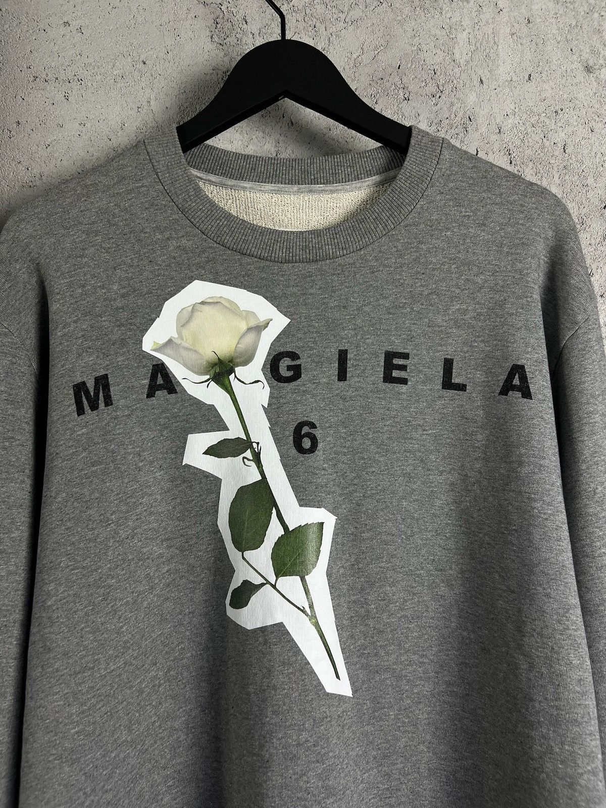 MM6 MM6 MAISON MARGIELA Sweatshirt With Rose Print M Size M / US 6-8 / IT 42-44 - 4 Thumbnail