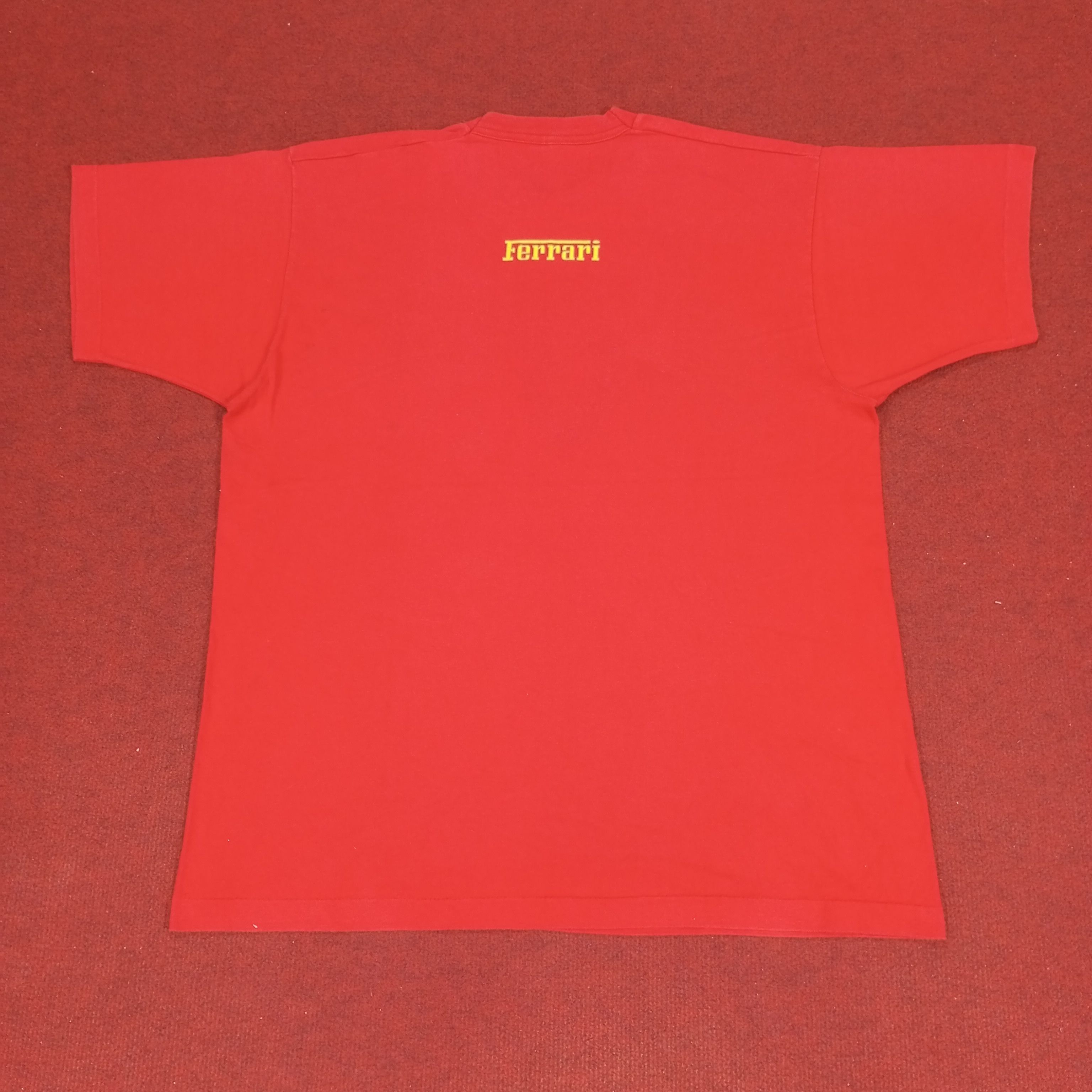 Ferrari × Vintage Ferrari Luxury Motorsports Logo Design Vintage Tshirt Size US XL / EU 56 / 4 - 3 Thumbnail
