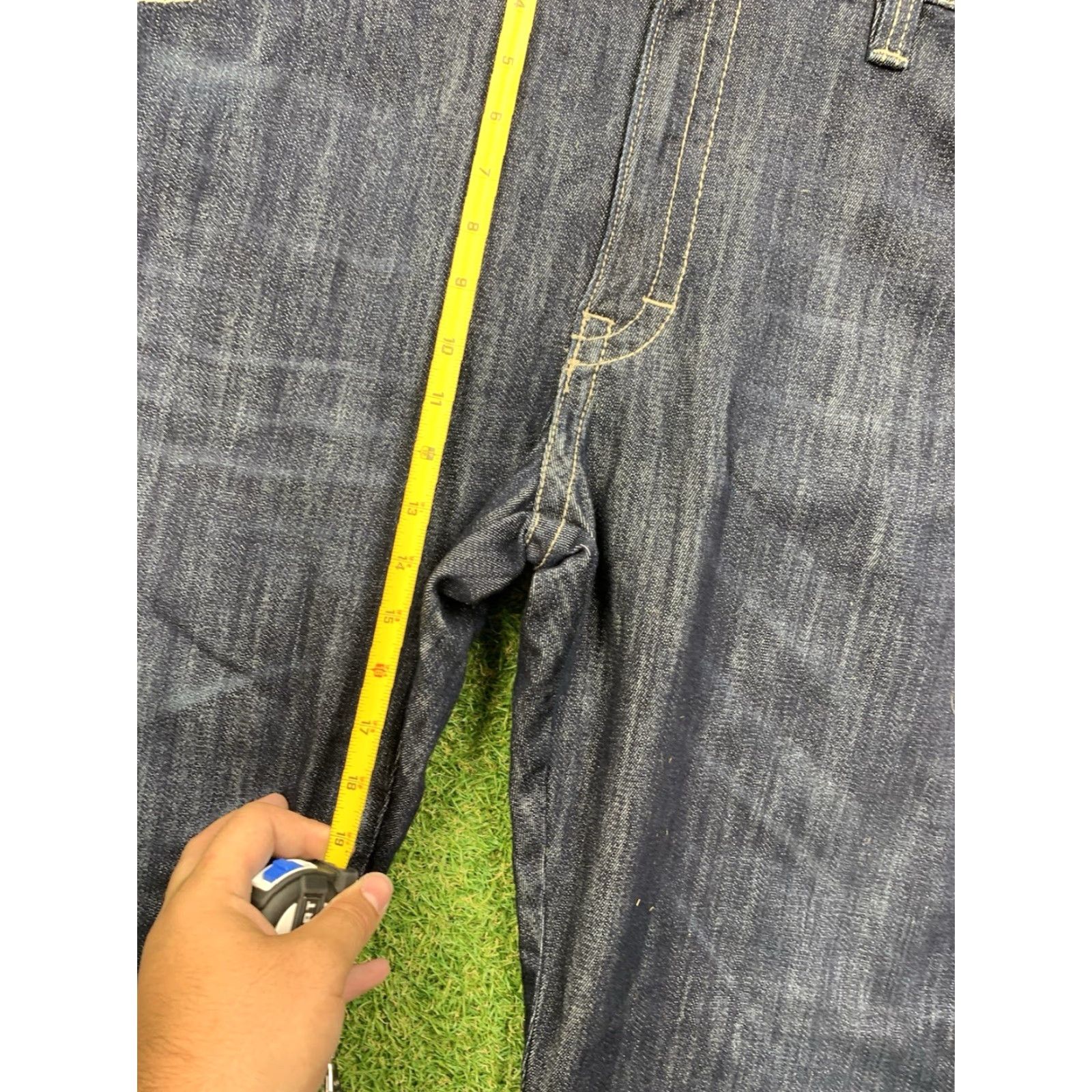 Vintage DRIFIRE Flame Resistant FR Taproo Jeans Mens 42x30 5-Pocket Denim Workwear Blue Slim Straight Pants Size US 42 / EU 58 - 7 Thumbnail