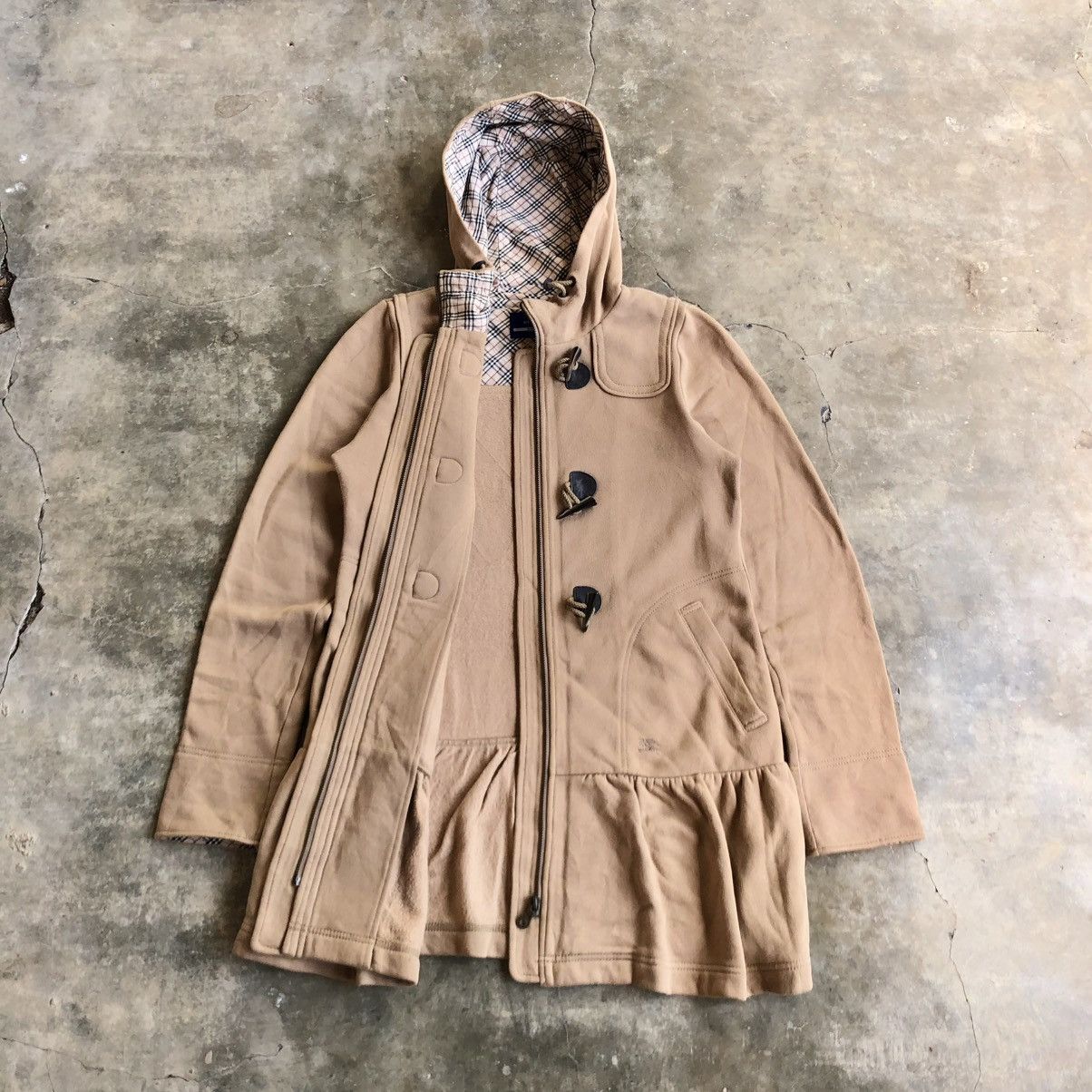 Burberry Vintage Burberry Blue Label Duffle Dreses Jacket With Hoodie Size L / US 10 / IT 46 - 14 Thumbnail
