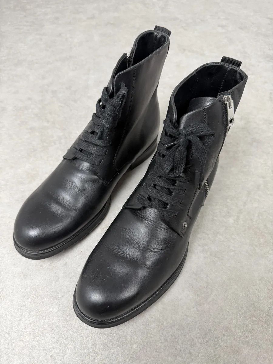 Diesel Diesel Black Classy Leather Boots Size US 11 / EU 44 - 4 Thumbnail