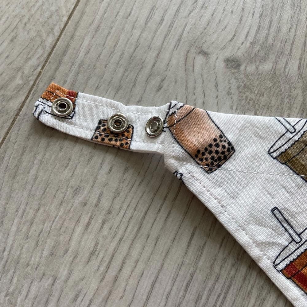 Designer Boba Tea Dog Bandana Size ONE SIZE - 2 Thumbnail