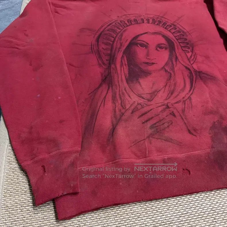 Saint Michael Saint Michael Old washed virgin angel baby hoodie sweatshi Size US L / EU 52-54 / 3 - 7 Thumbnail