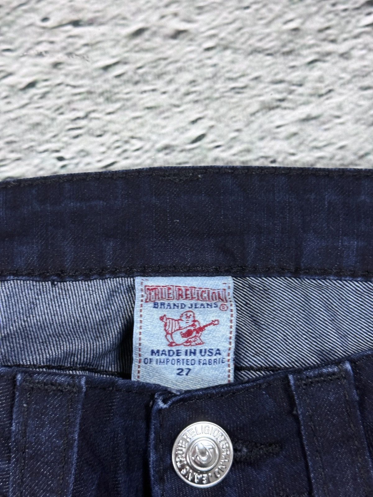 True Religion True Religion blue jeans flared bootcut dark glitter shiny Size 27" / US 4 / IT 40 - 8 Thumbnail