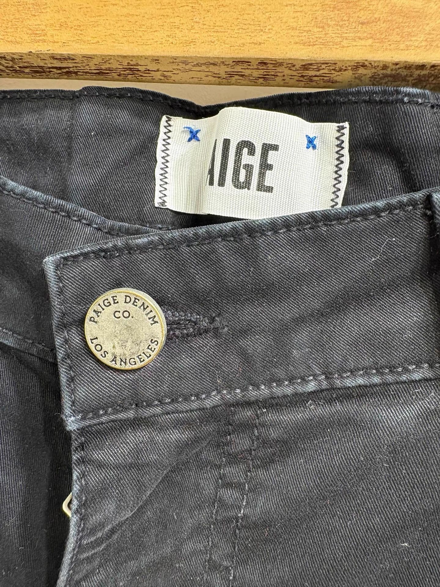 Paige PAIGE Men's Black Casual Pants K29 Size US 34 / EU 50 - 3 Thumbnail
