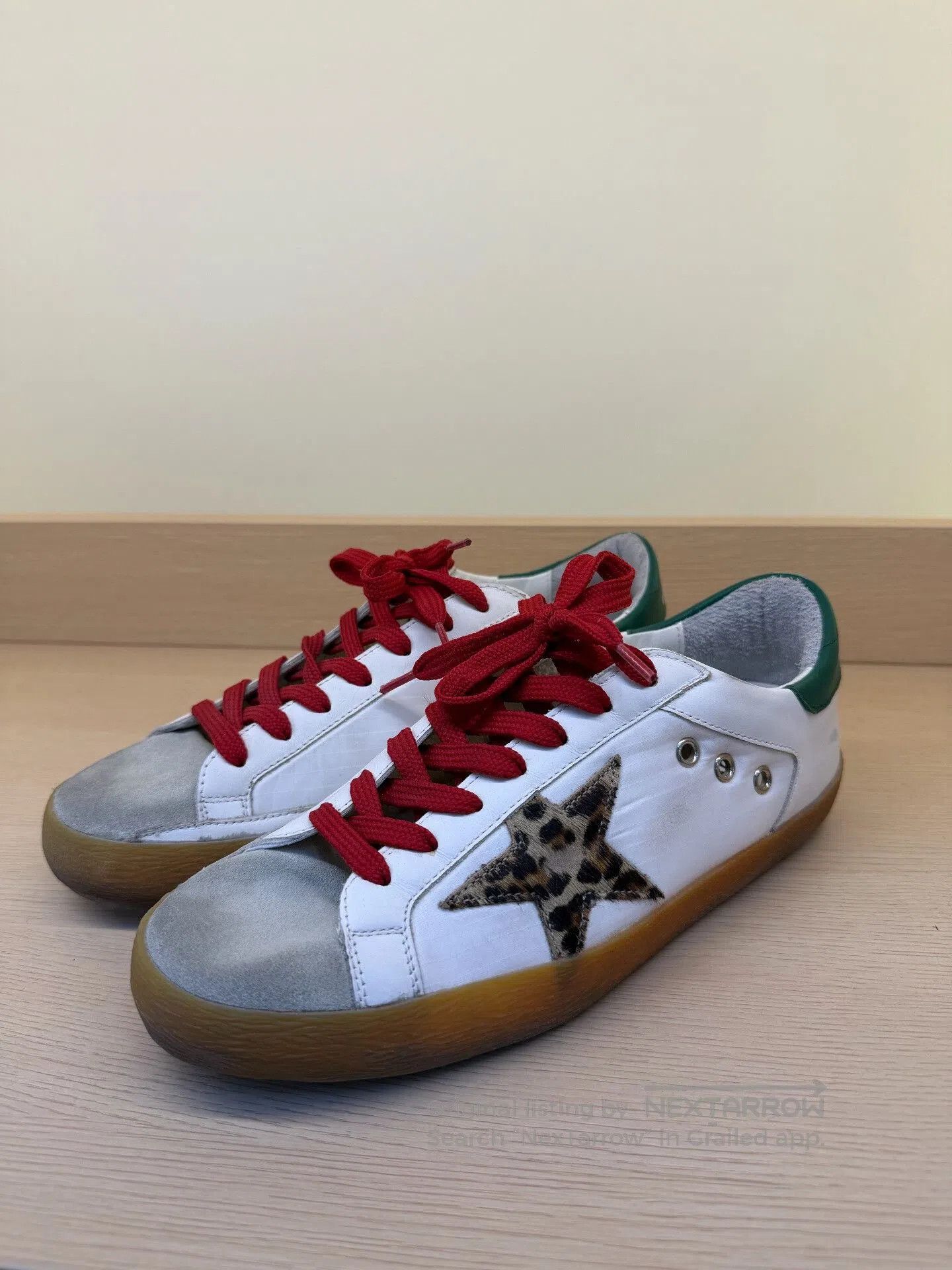 Golden Goose Golden Goose Distressed Leopard Star Sneakers. Size US 7 / EU 40 - 1 Thumbnail