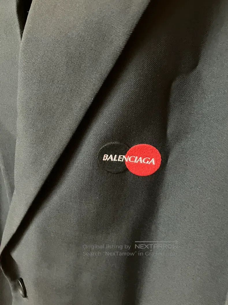 Balenciaga Balenciaga Black Suit with Mastercard Logo Embroidery, Siz Size US S / EU 44-46 / 1 - 3 Thumbnail