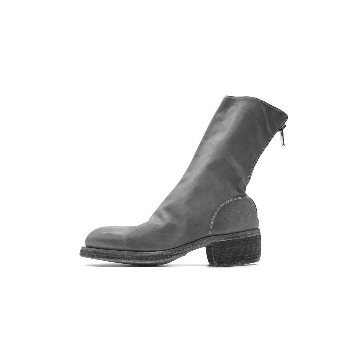 Guidi GUIDI 788Z Black Horse Grain Back Zip Leather Women's Boots Size US 8 / IT 38 - 1 Thumbnail