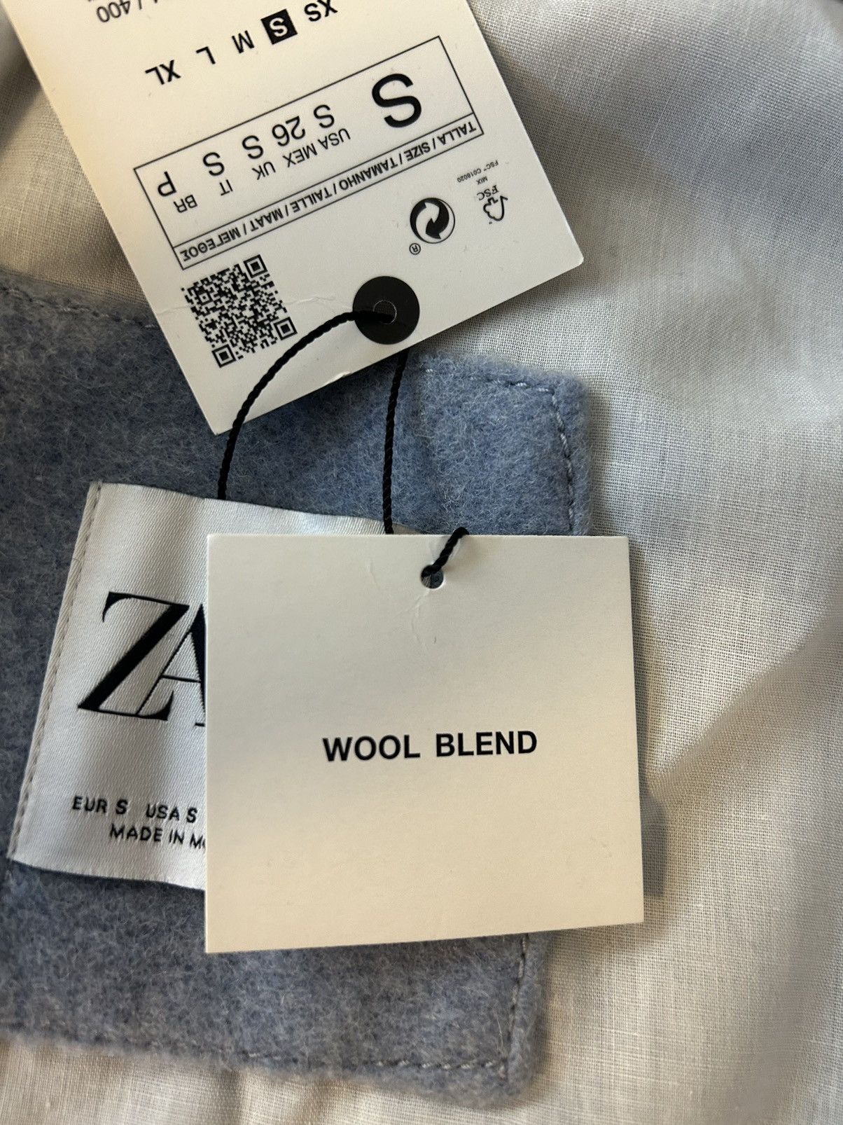 Zara zara wool blend coat Size S / US 4 / IT 40 - 4 Thumbnail