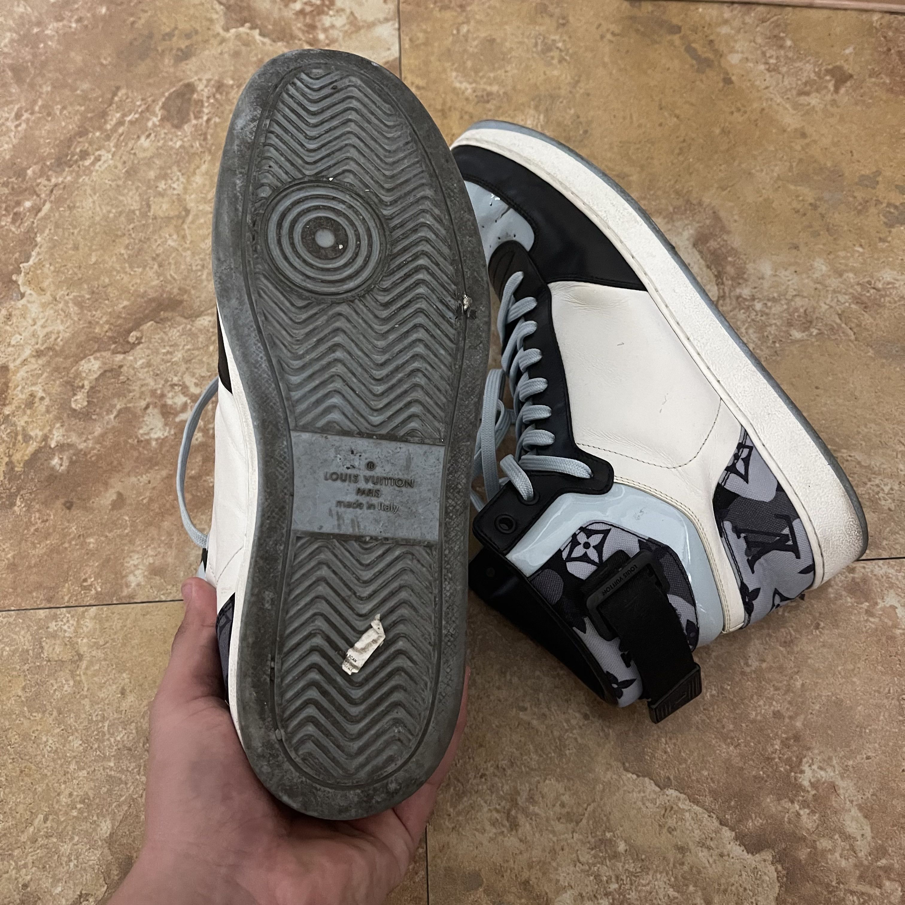 Louis Vuitton Louis Vuitton Rivoli High Top Sneaker Size US 8 / EU 41 - 11 Thumbnail
