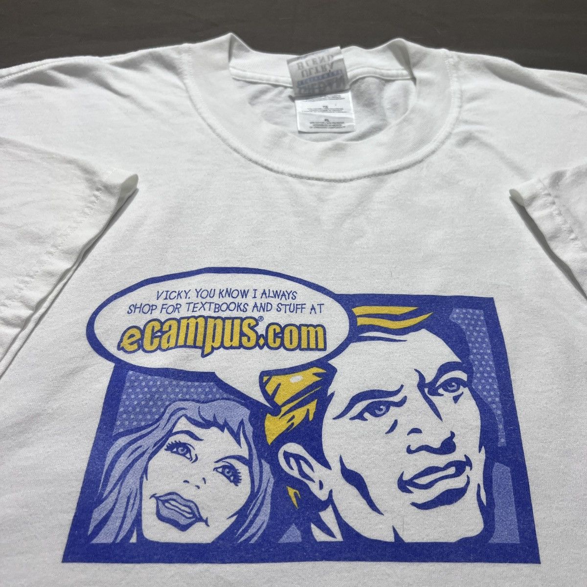 Vintage Vintage Y2K eCampus Popart Promo Tee XL graphic streetwear Size US XL / EU 56 / 4 - 1 Thumbnail