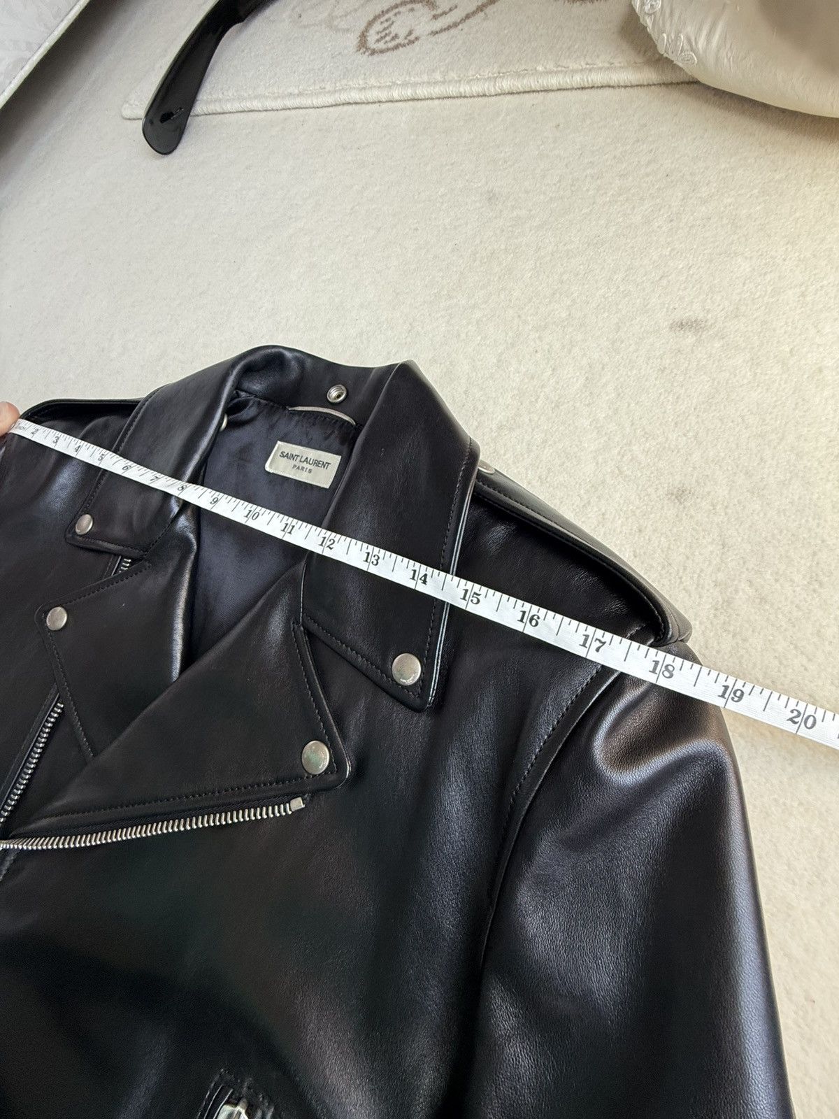 Saint Laurent Paris FW13 Holy Grail Saint Laurent L01 biker leather jacket 54 XL Size US L / EU 52-54 / 3 - 4 Thumbnail