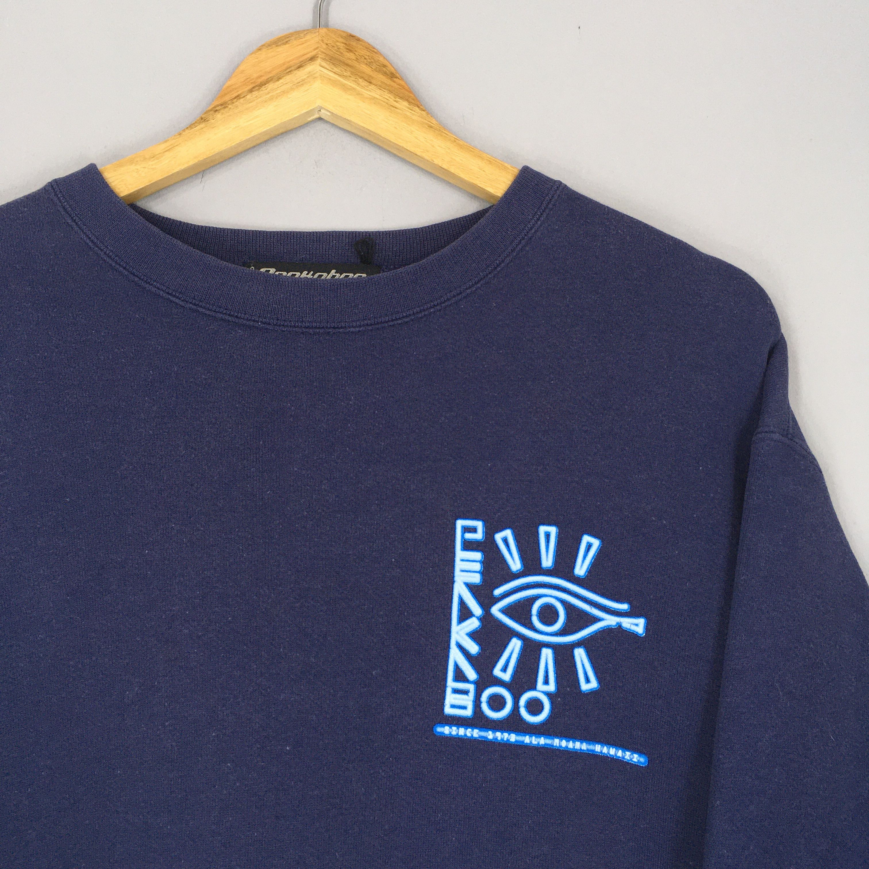 Japanese Brand × Vintage Vintage 90s Peakaboo Surf Blue Sweatshirt Medium Size US M / EU 48-50 / 2 - 4 Thumbnail