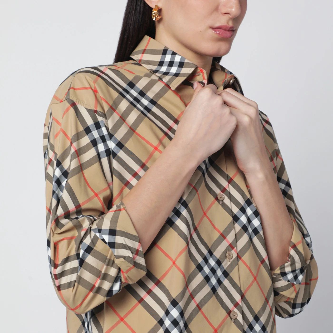 Burberry o1d2blof0426 Check Pattern Shirt in Multicolor Size S / US 4 / IT 40 - 4 Thumbnail