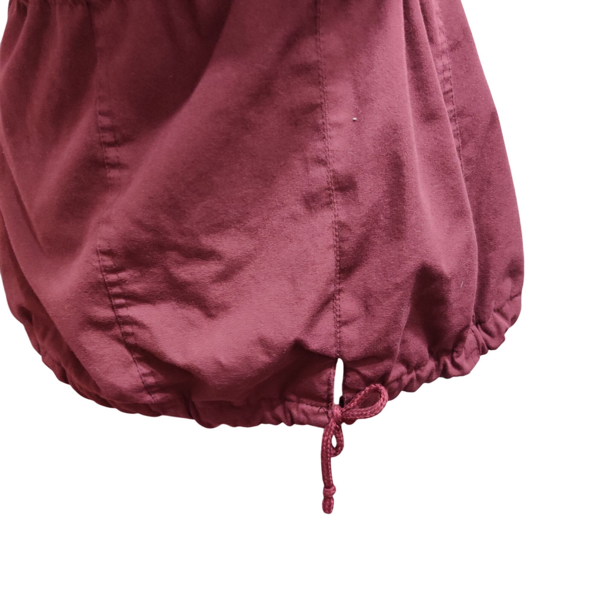 Other YMI S Burgundy Red Utility Hooded Vest Drawstring Street Sty Size S / US 4 / IT 40 - 8 Thumbnail