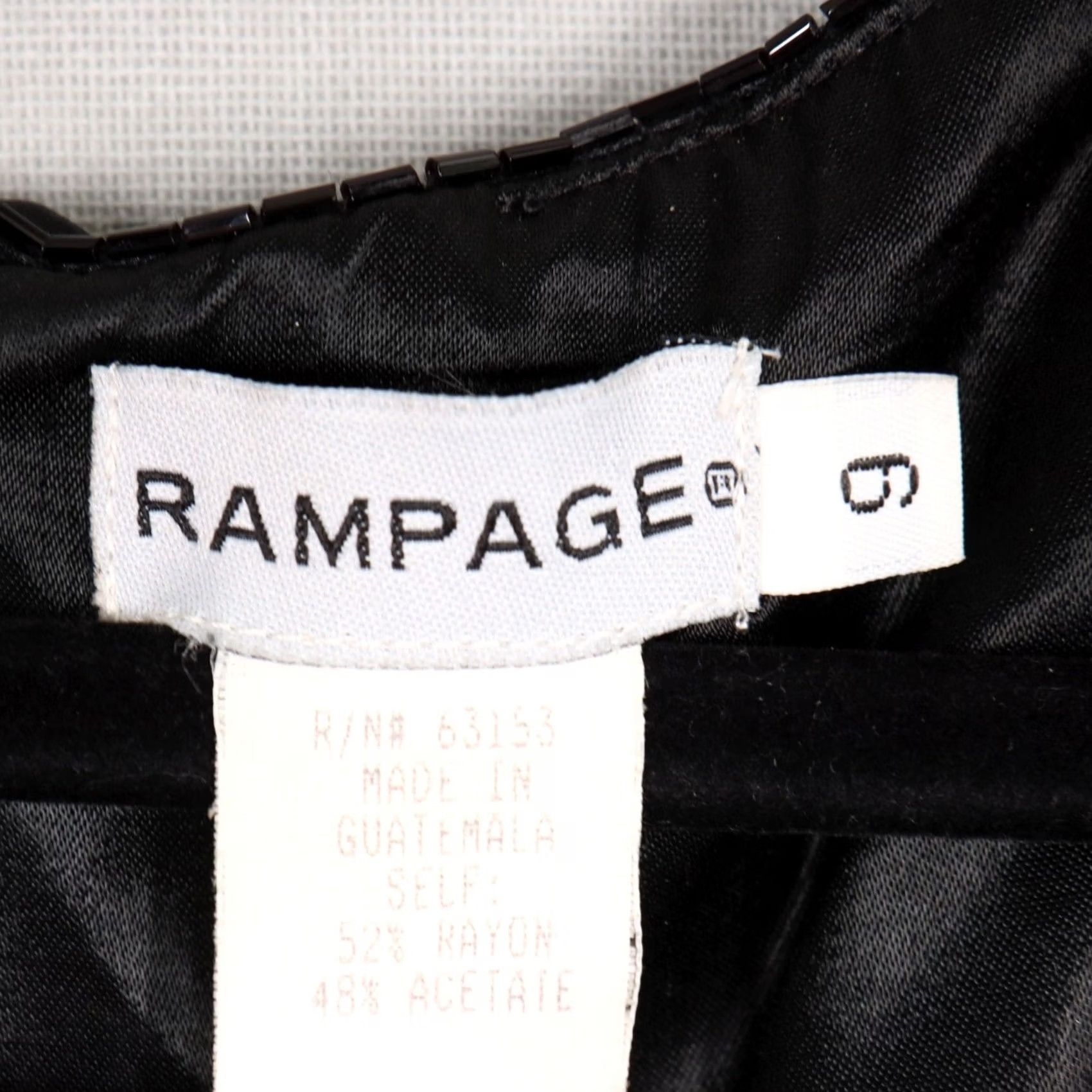 Vintage VINTAGE Rampage Black Satin Sleeveless Mini Shift Dress Square Neck Party Cocktail Women 9 Size M / US 6-8 / IT 42-44 - 3 Thumbnail