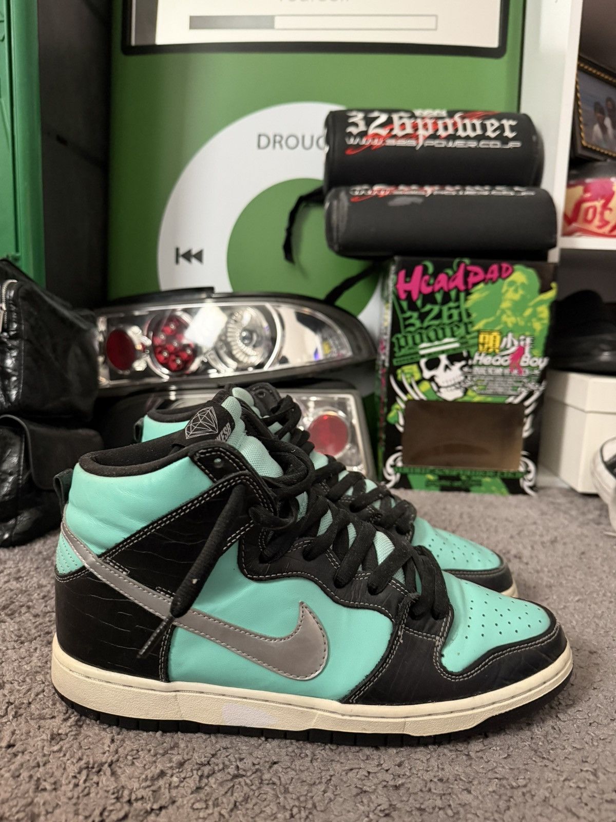 Nike SB Nike Dunk High Tiffany Blue Diamond sb Size US 10 / EU 43 - 1 Thumbnail