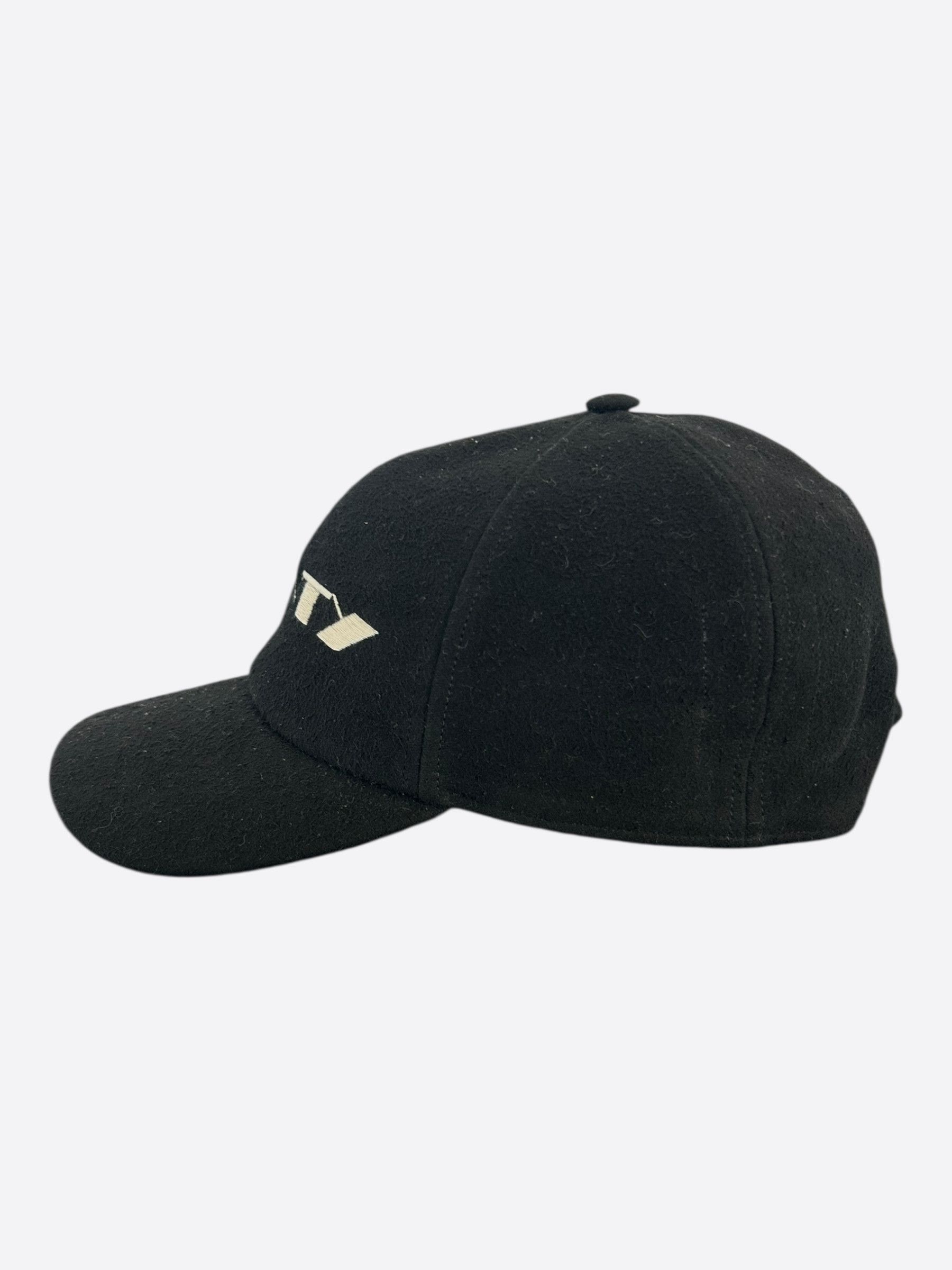 Rick Owens Rick Owens Black & White Embroidered C*NTY Logo Hat Size ONE SIZE - 4 Thumbnail