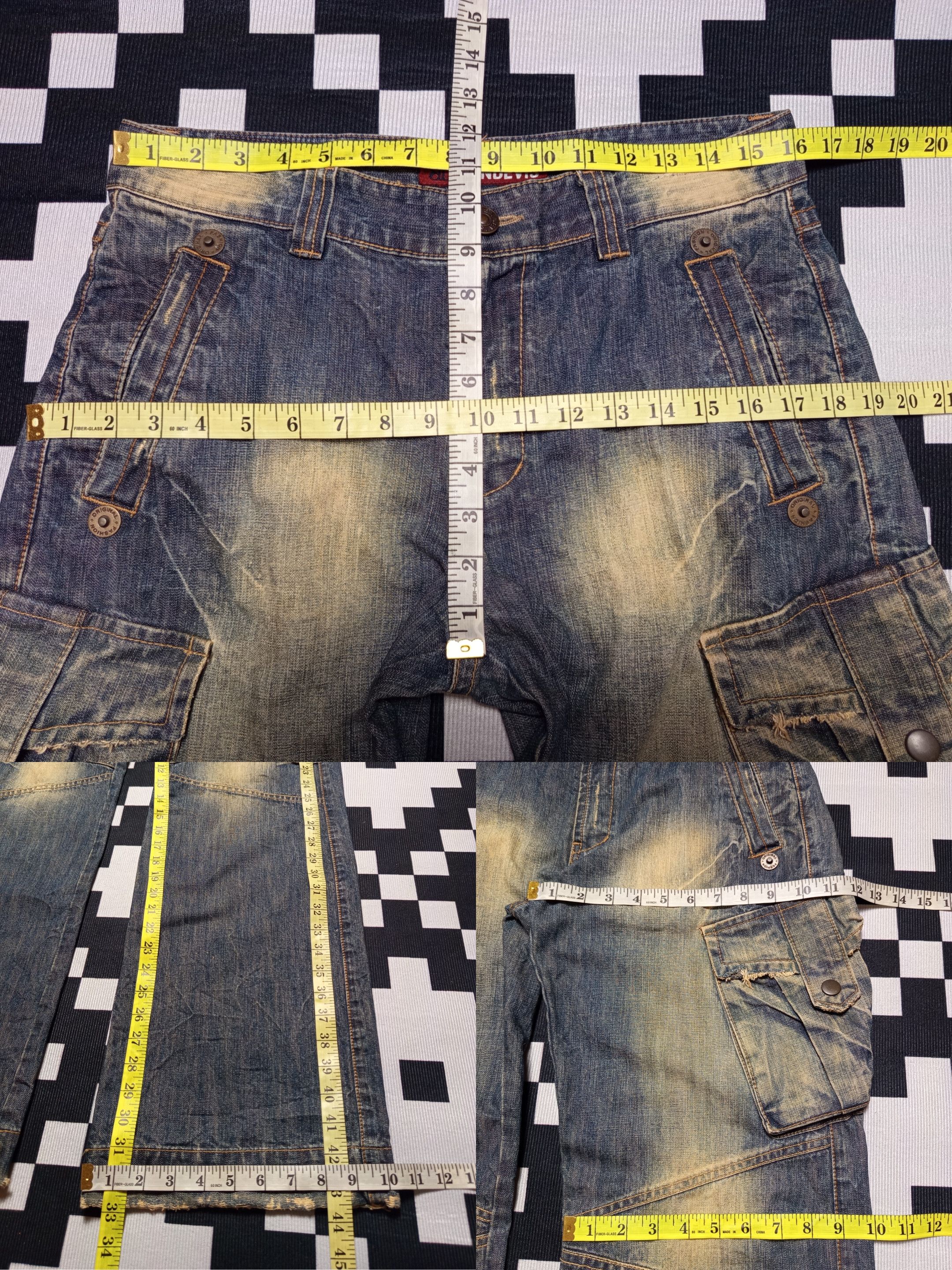 Vintage Rusty Distressed Jean Baggy Grunge Cargo Size US 31 - 3 Thumbnail