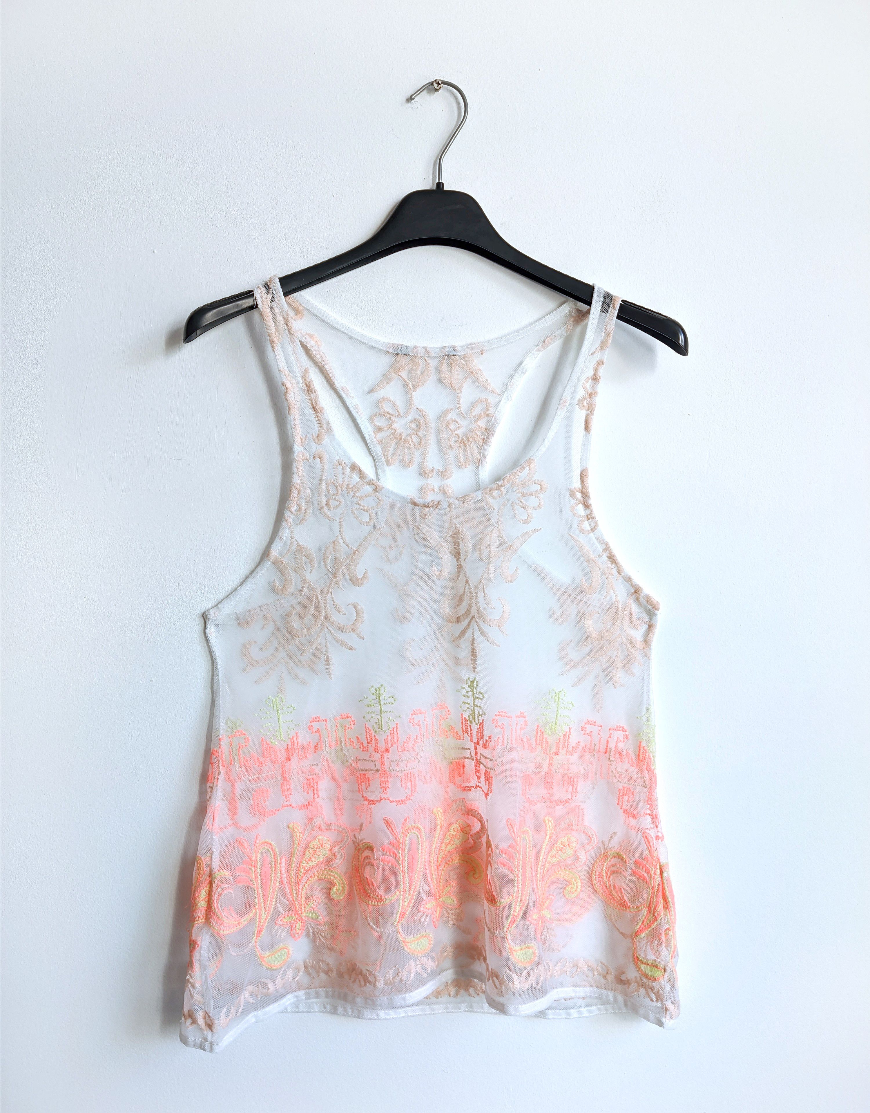 Vintage Vintage mesh tank top y2k avant garde Size M / US 6-8 / IT 42-44 - 2 Thumbnail