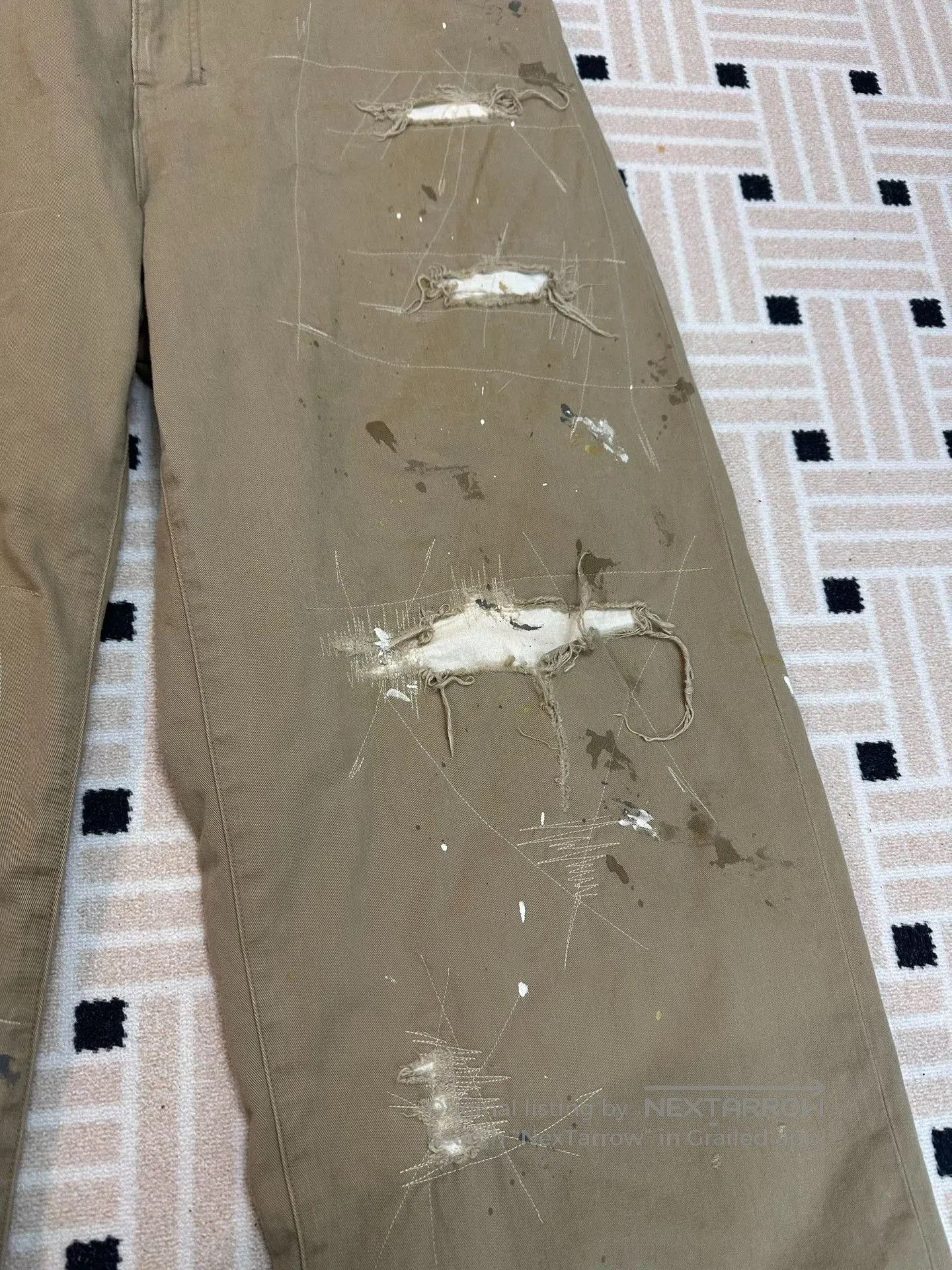 Other ANCELLM REMAKE WIDE CHINO TROUSERS. Size US 26 / EU 42 - 4 Thumbnail