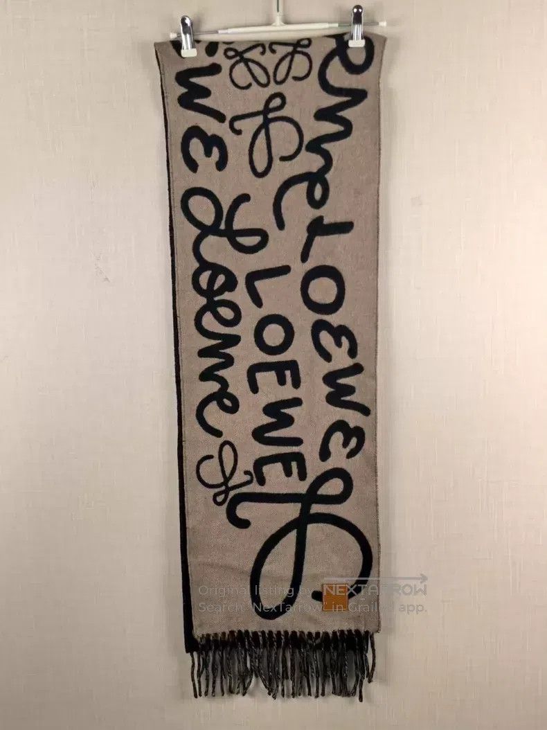 Loewe Loewe Black Graffiti Scarf Size ONE SIZE - 5 Thumbnail