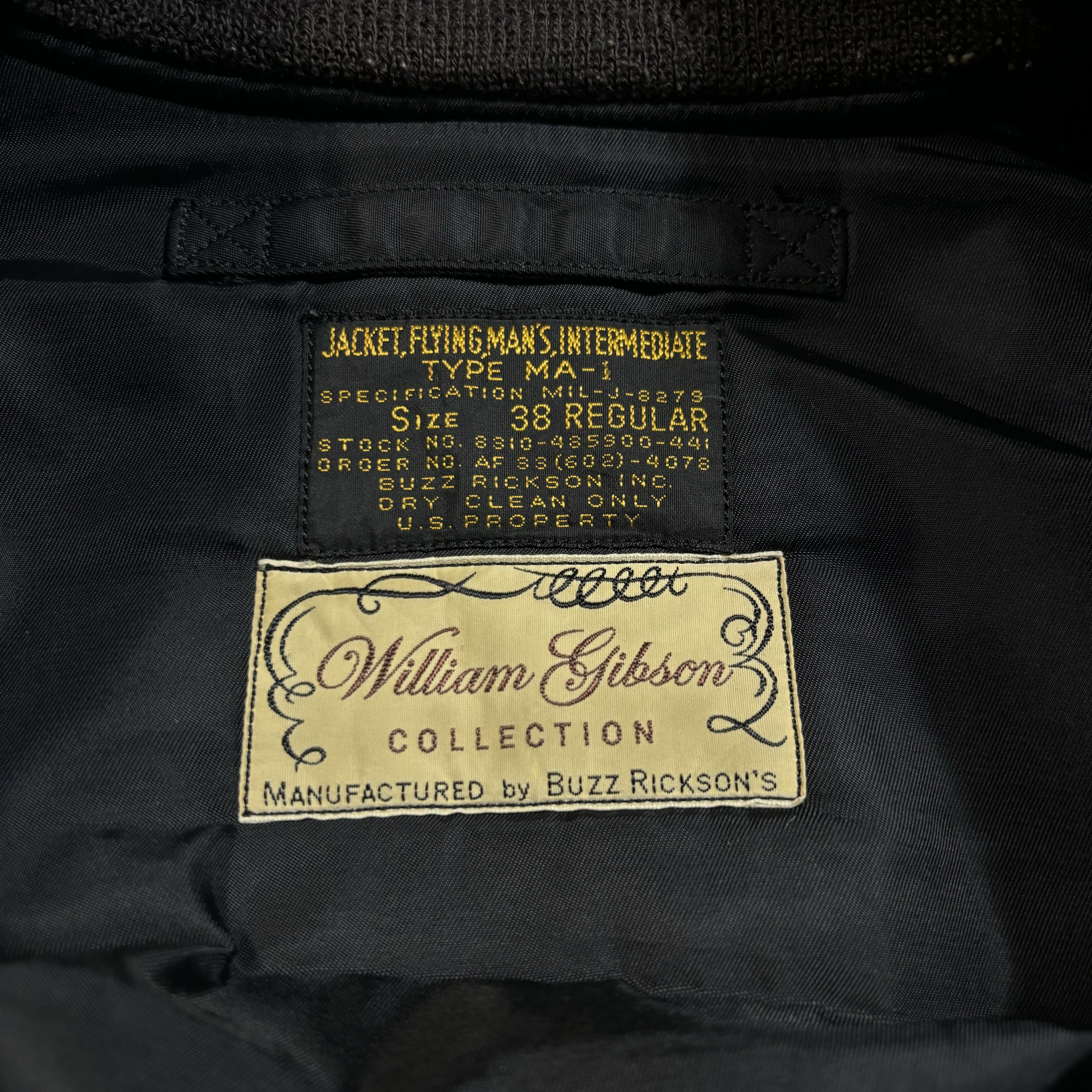 Buzz Rickson's × Toyo Enterprises Buzz Ricksons William Gibson Collection MA-1 Flight Jacket Size US M / EU 48-50 / 2 - 9 Thumbnail