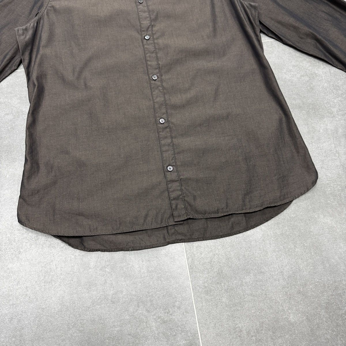 Burberry Burberry London Brown Button Shirt Long Sleeve Size 16-41 Size US M / EU 48-50 / 2 - 4 Thumbnail