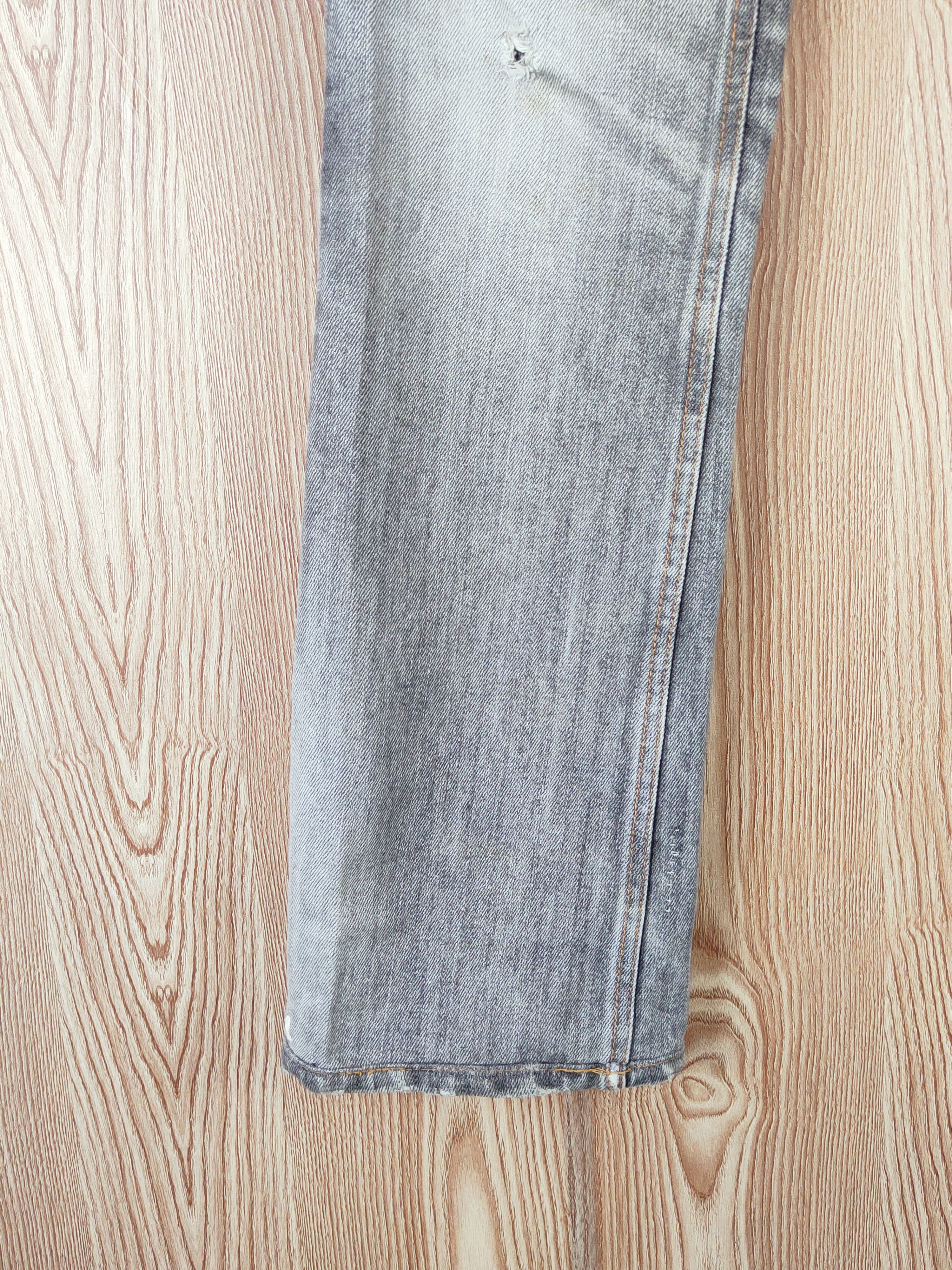 RIPVANWINKLE Rip van winkle japan Black Faded Ripped denim Jeans #W658 Size US 32 / EU 48 - 4 Thumbnail