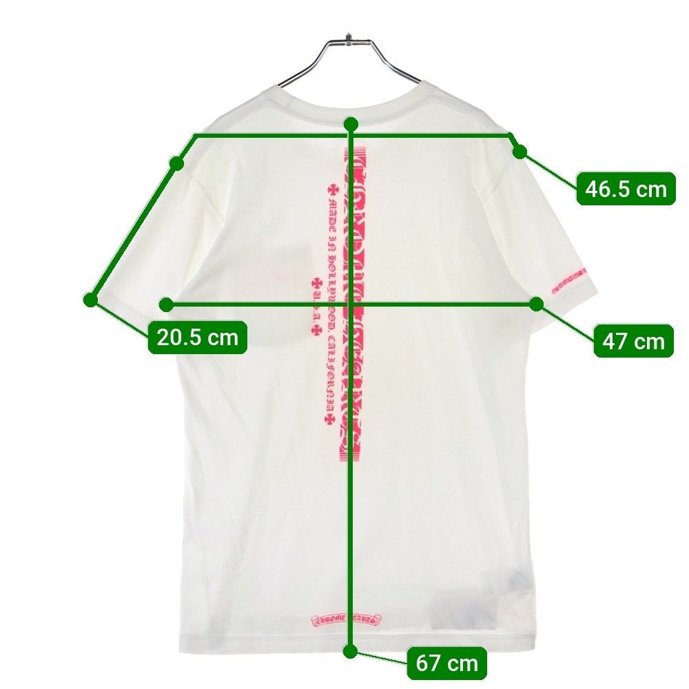 Chrome Hearts Chrome Hearts Neon Pink Stripe Logo Tee | Grailed