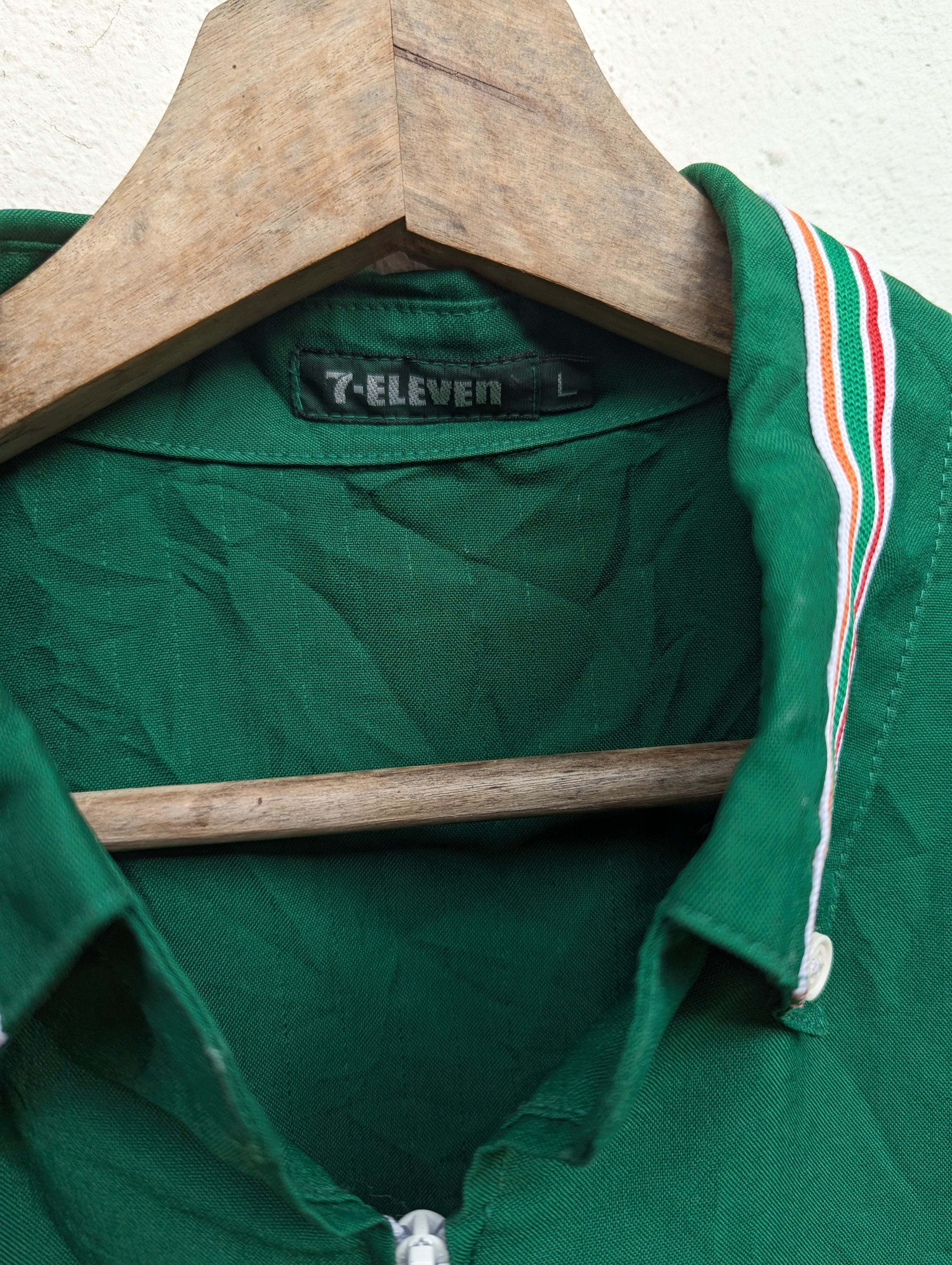 Vintage 7 ELEVEN FULL ZIPPER JACKET Size US L / EU 52-54 / 3 - 8 Thumbnail
