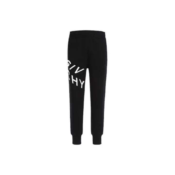 Givenchy Givenchy Black Embroidered Joggers for Men Size US 26 / EU 42 - 1 Thumbnail